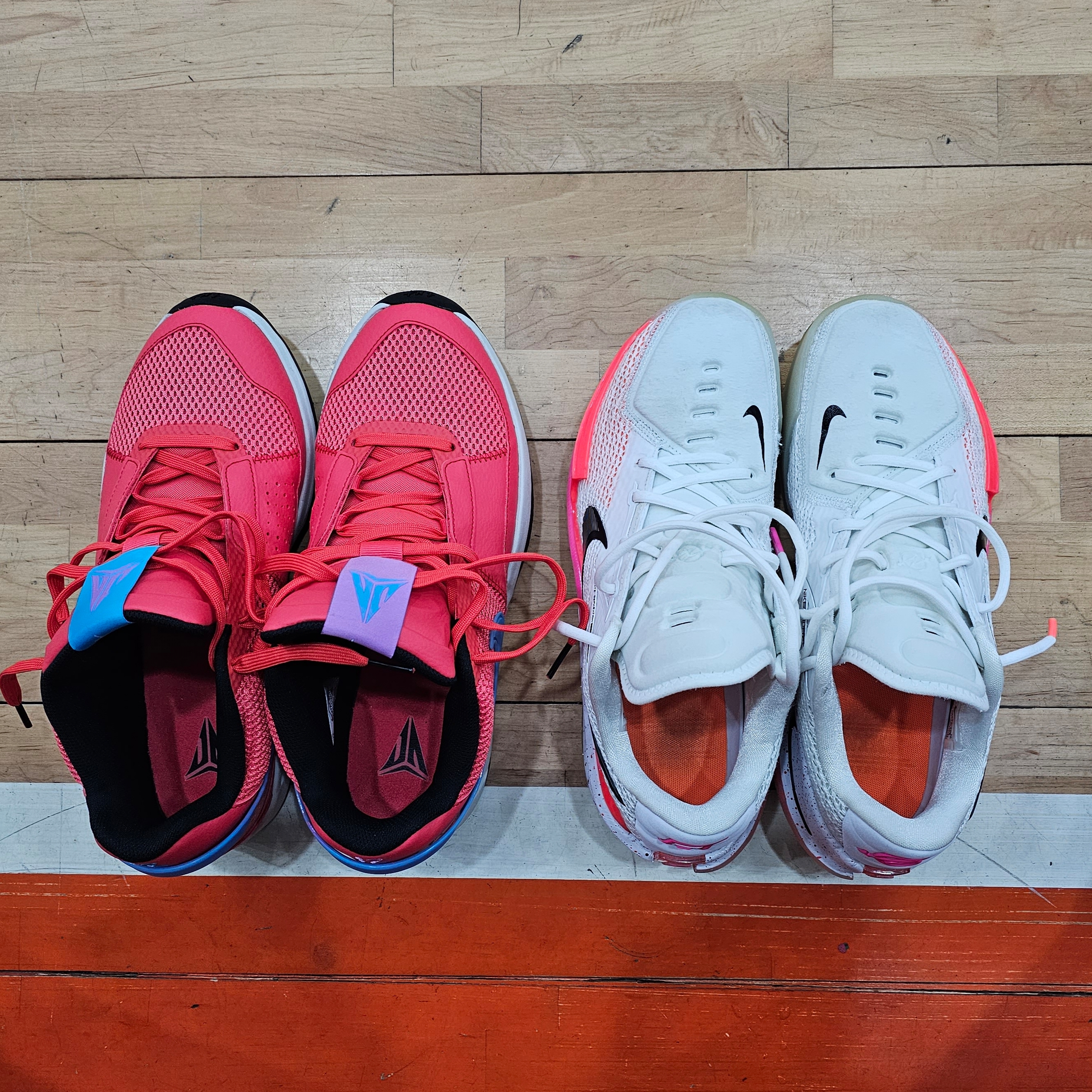 Nike Air Zoom GT Cut Bright Crimson, Nike Ja 1 EP Ember Glow 착용 스타일 - 3