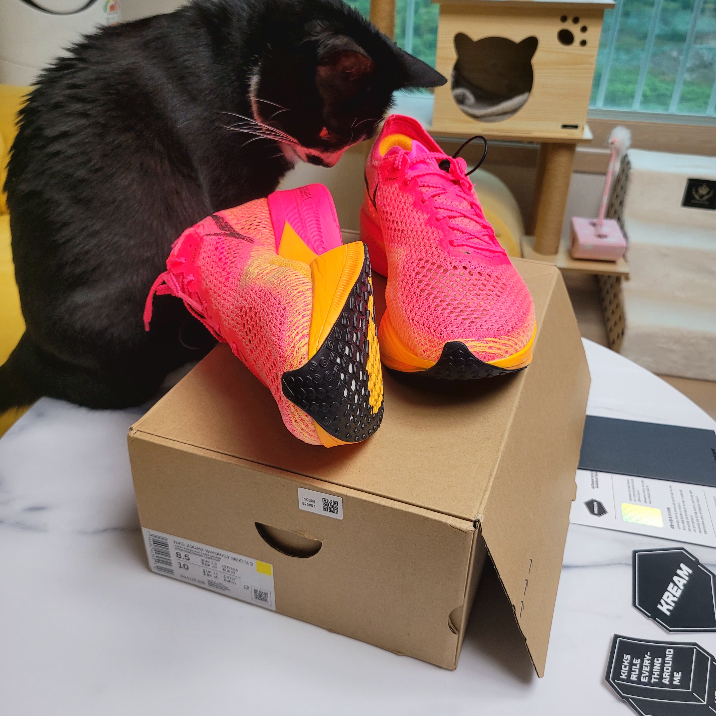 Nike ZoomX Vaporfly Next% 3 Hyper Pink 착용 스타일 - 2