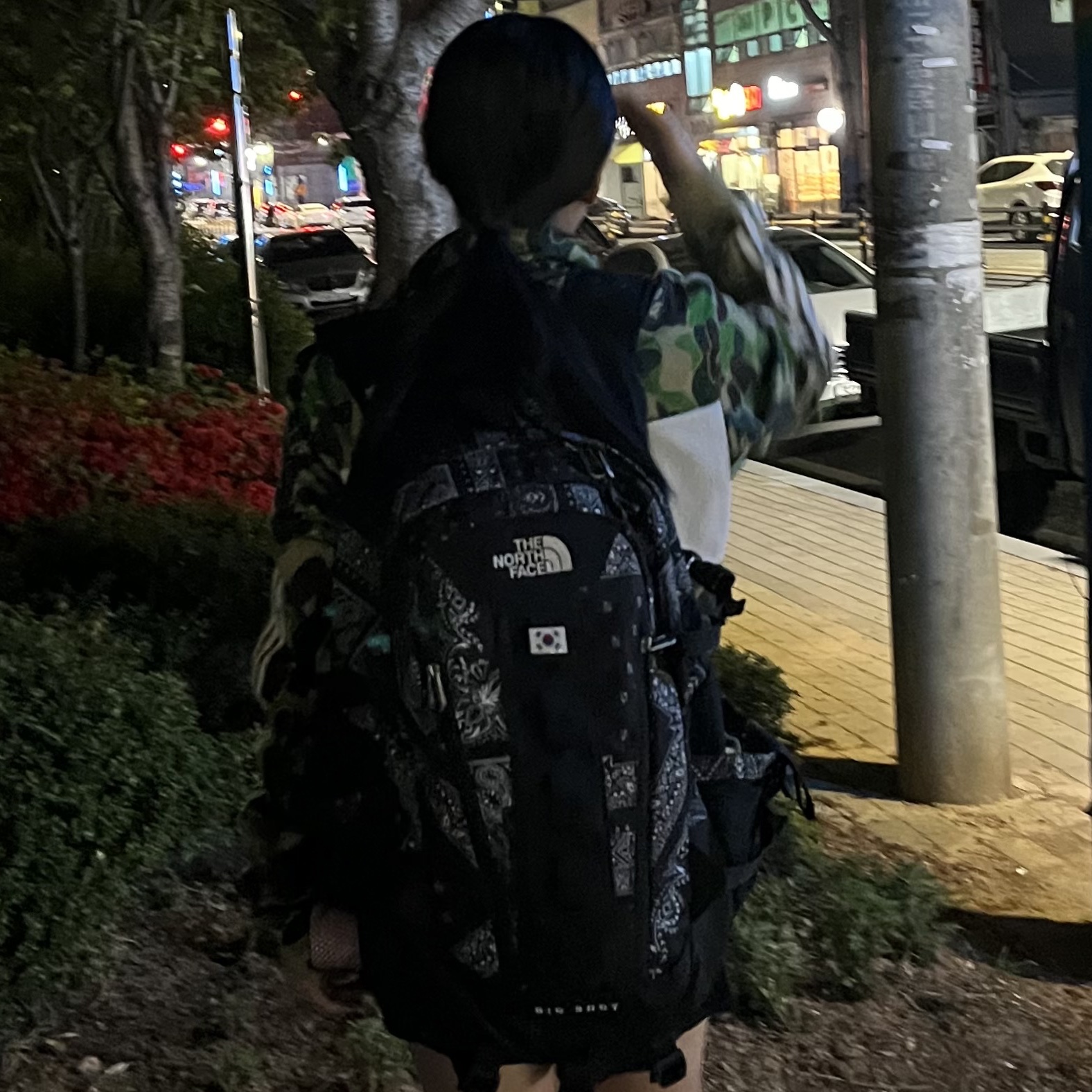 The North Face Big Shot Jet Black 착용 스타일 - 2