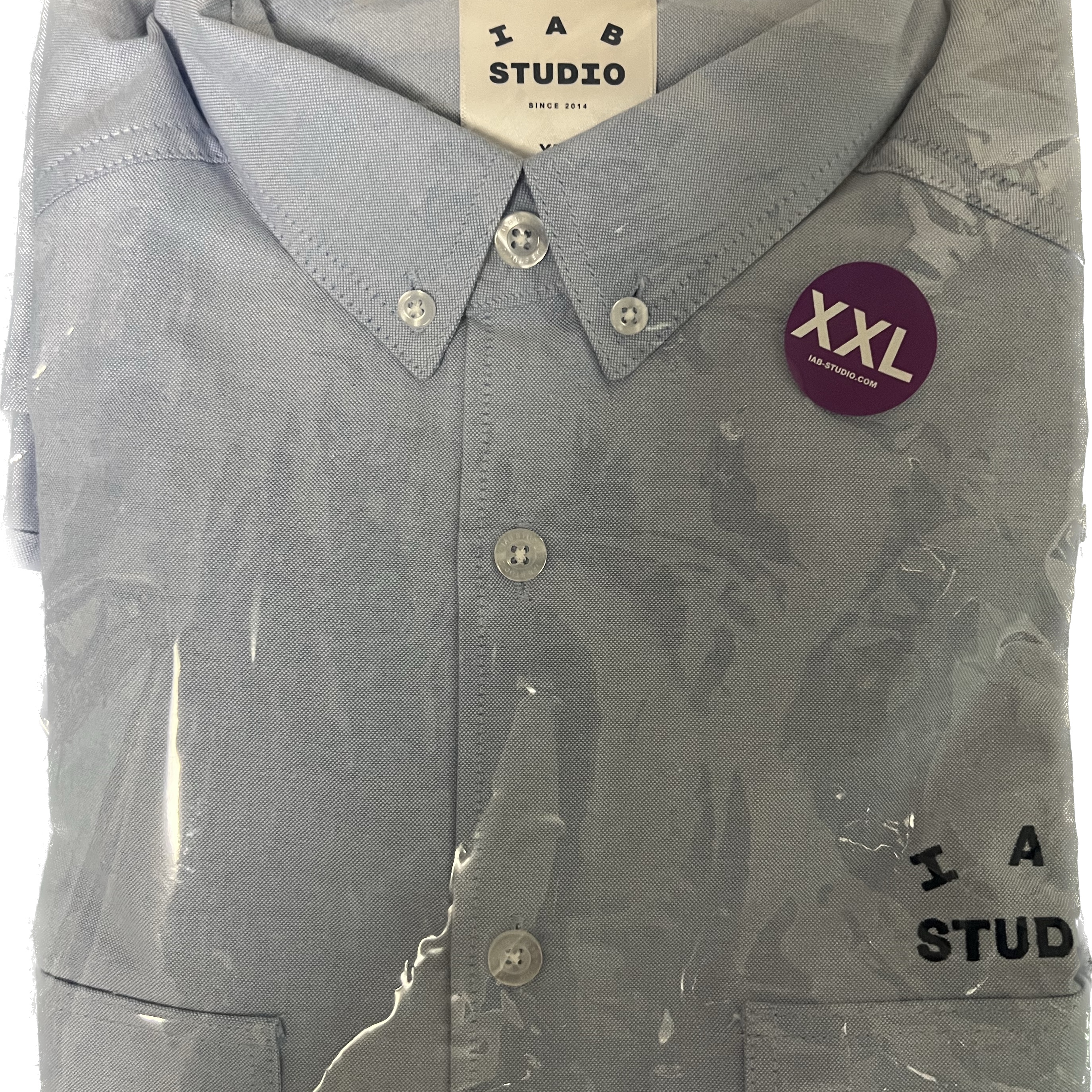 IAB Studio Work Shirt Sky Blue - The Hyundai Seoul Exclusive 착용 스타일
