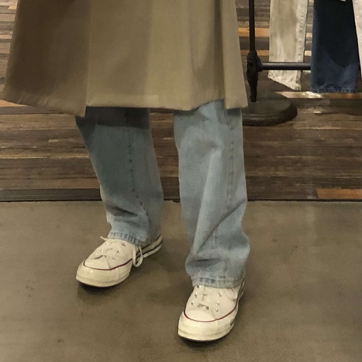 Converse Chuck 70 High Parchment 착용 스타일