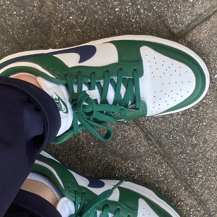 (W) Nike Dunk Low Gorge Green 착용 스타일