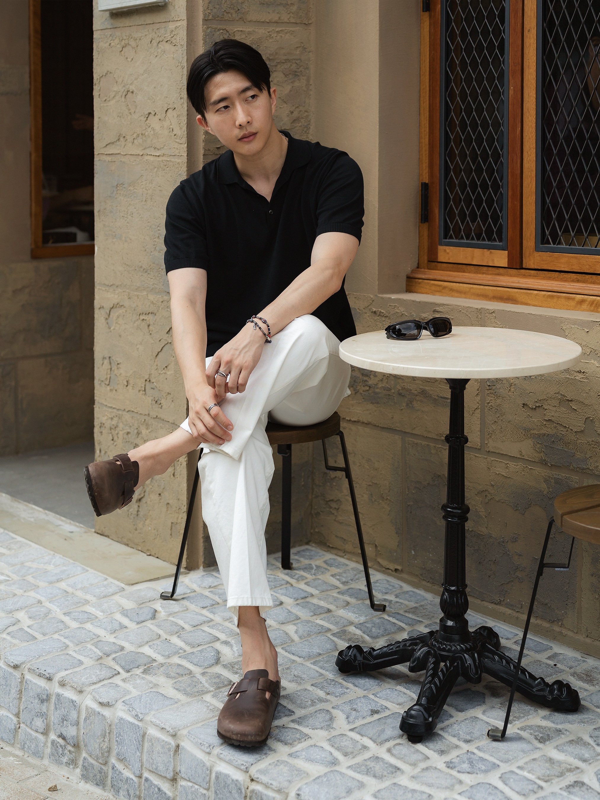 Birkenstock Boston Oiled Leather Habana - Narrow, Balenciaga Swift Oval Sunglasses Black 착용 스타일