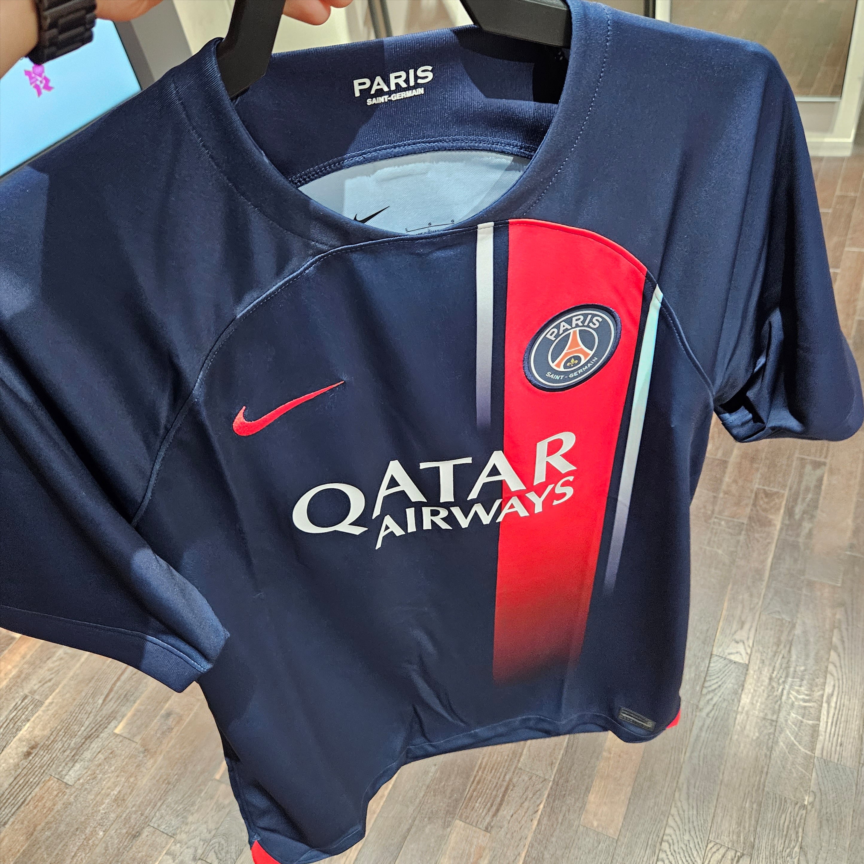 Nike Paris Saint-Germain 2023/24 Dri-Fit Stadium Home Jersey Midnight Navy (Non Marking Ver.) 착용 스타일