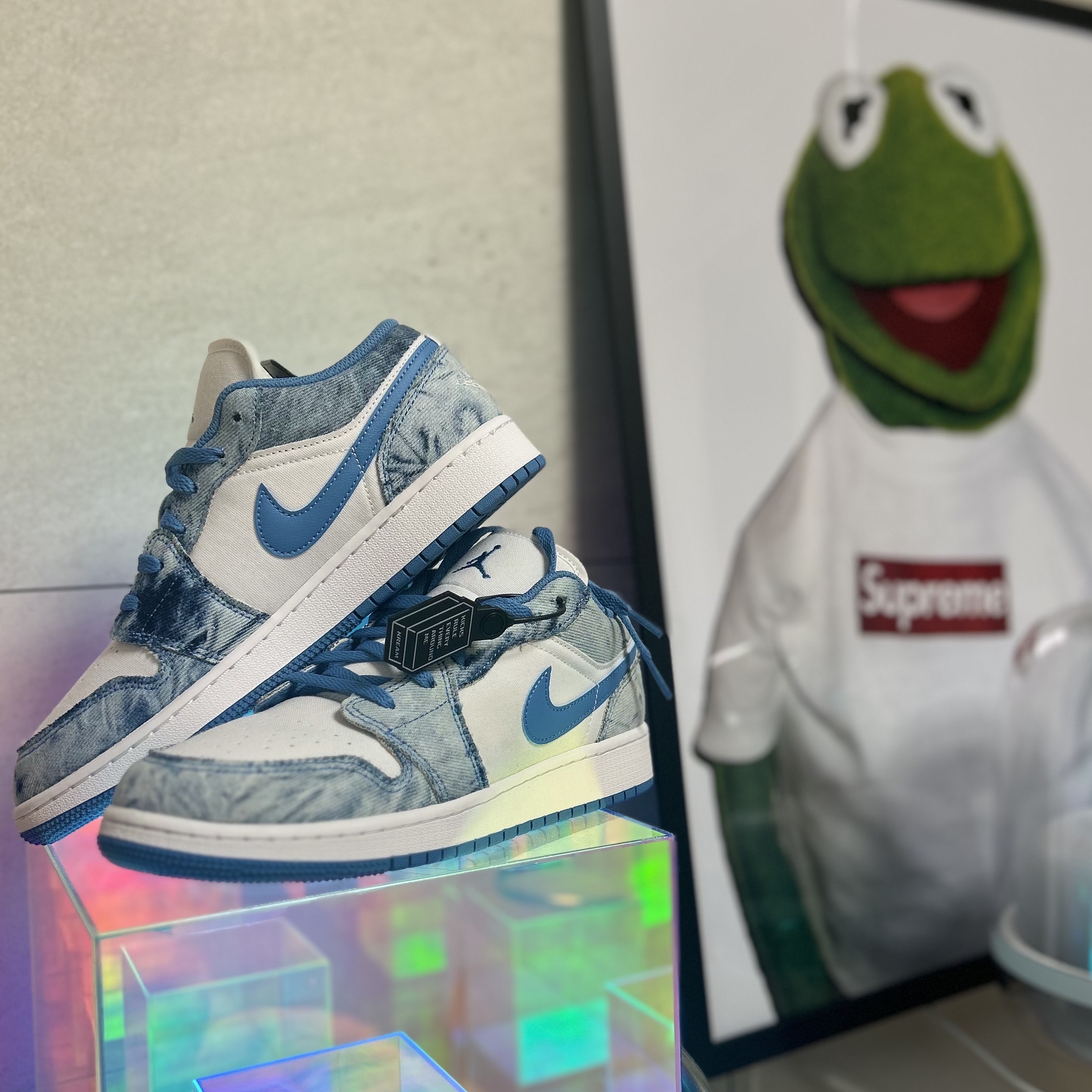 (GS) Jordan 1 Low Washed Denim 착용 스타일