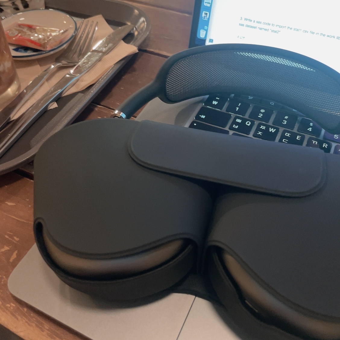 Apple AirPods Max Lightning Space Gray (Korean Ver.) 착용 스타일