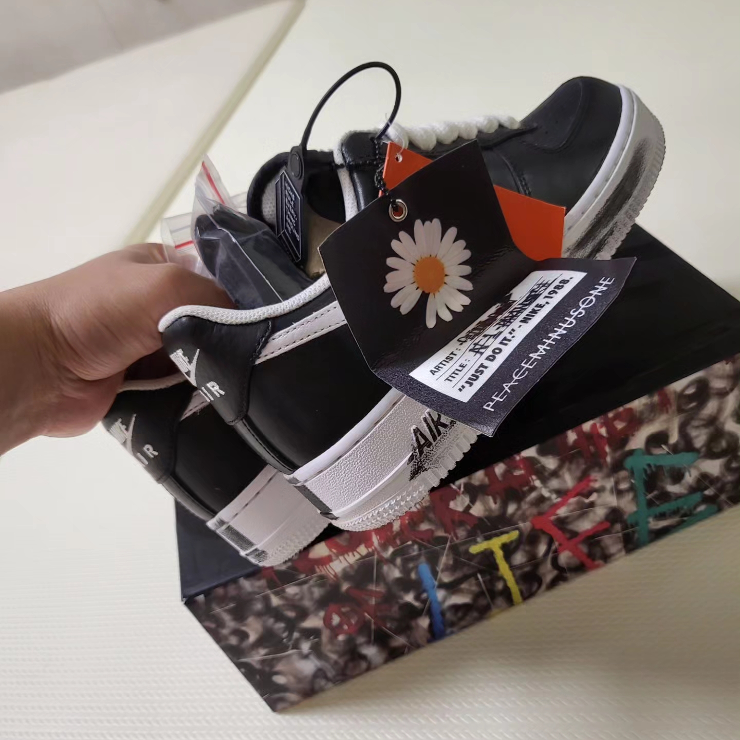 Nike x Peaceminusone Air Force 1 Low Para-Noise 착용 스타일 - 3