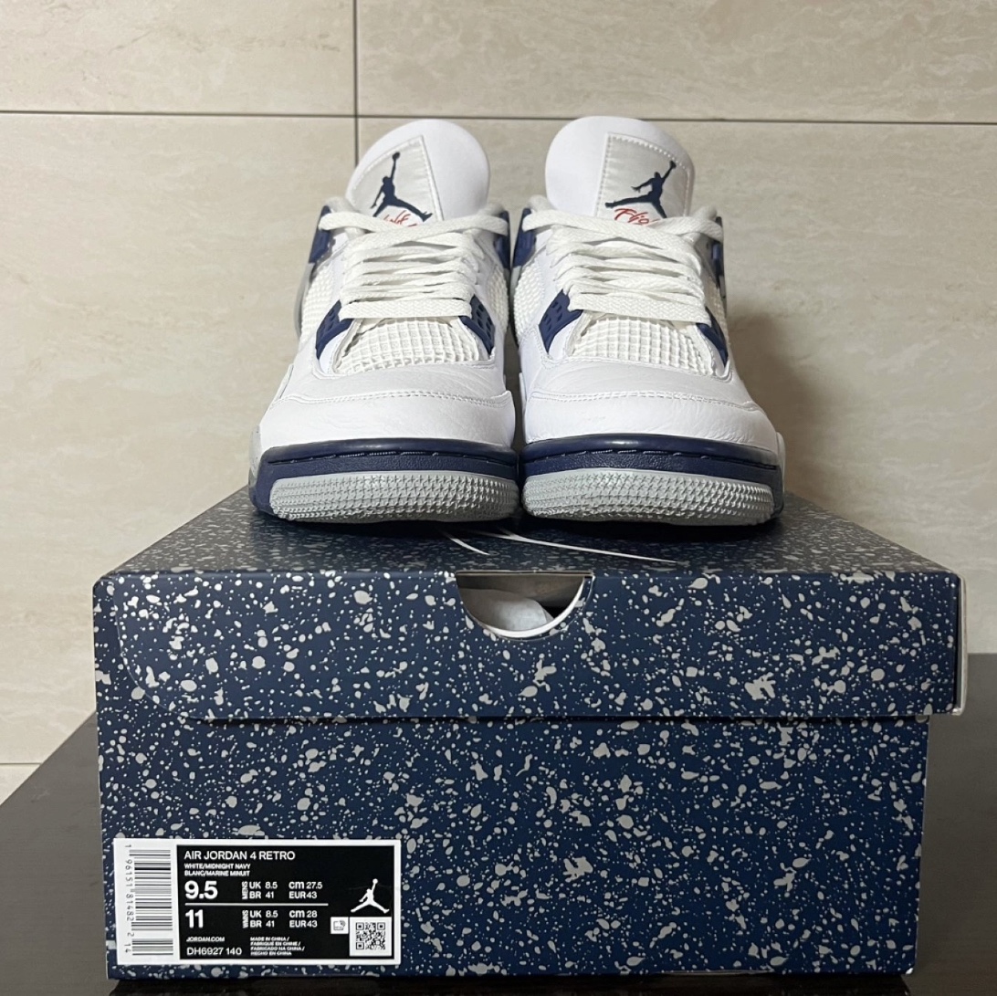 Jordan 4 Retro Midnight Navy 착용 스타일 - 2