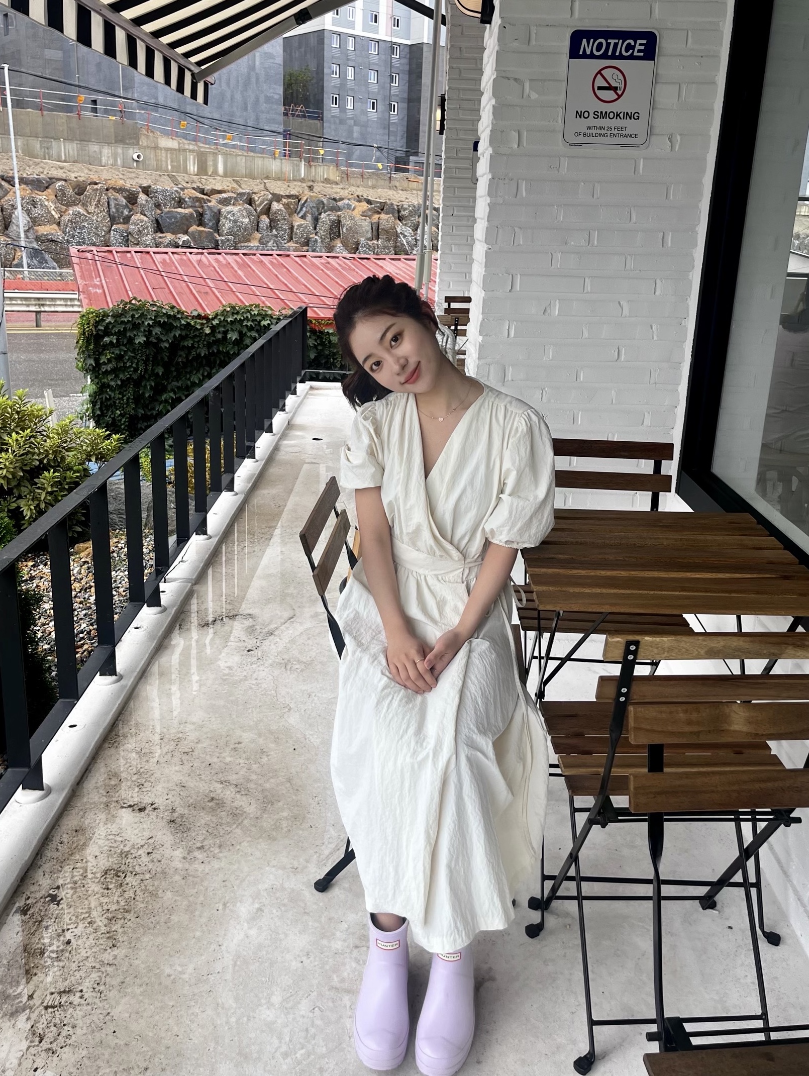 Hunter Women Original Play Short Rainboots Black, Hunter Original Play Short Rainboots Black 착용 스타일 - 1