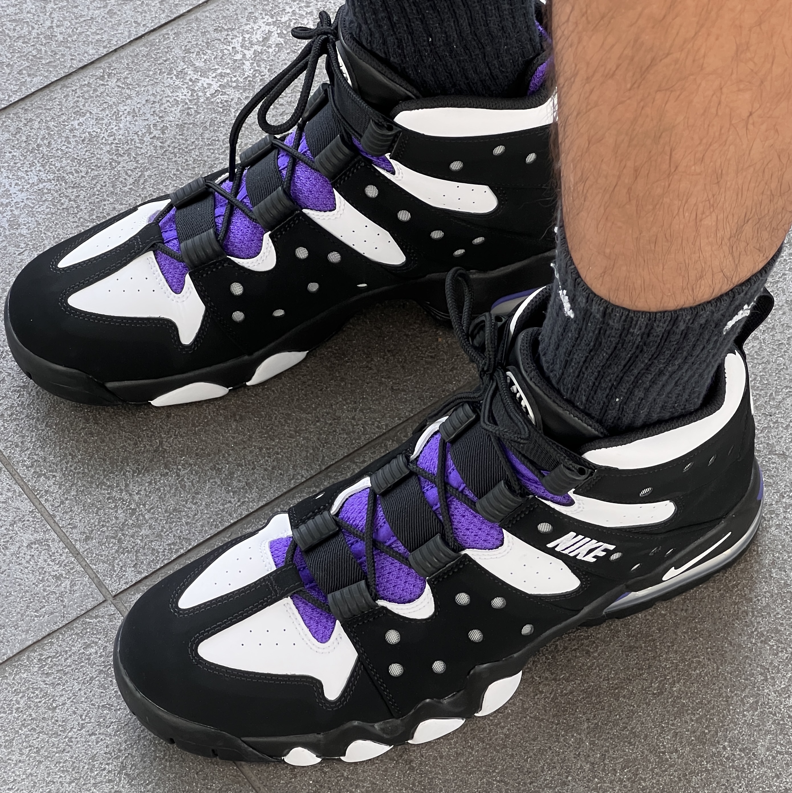 Nike Air Max 2 CB 94 Black and Pure Purple 착용 스타일