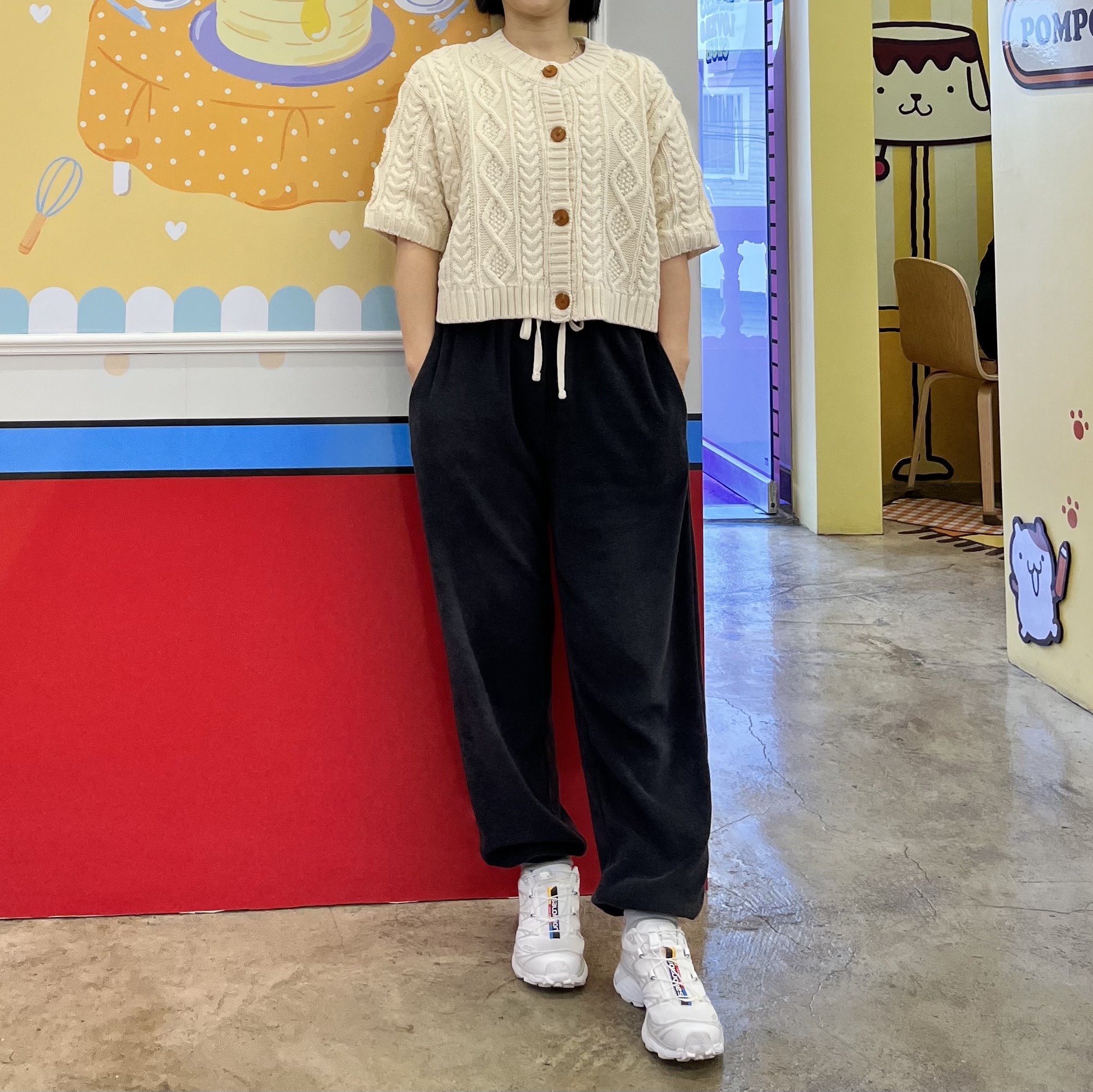 Salomon XT-6 ADV White, Stussy Basic Stussy T-Shirt Black 2023 착용 스타일 - 2