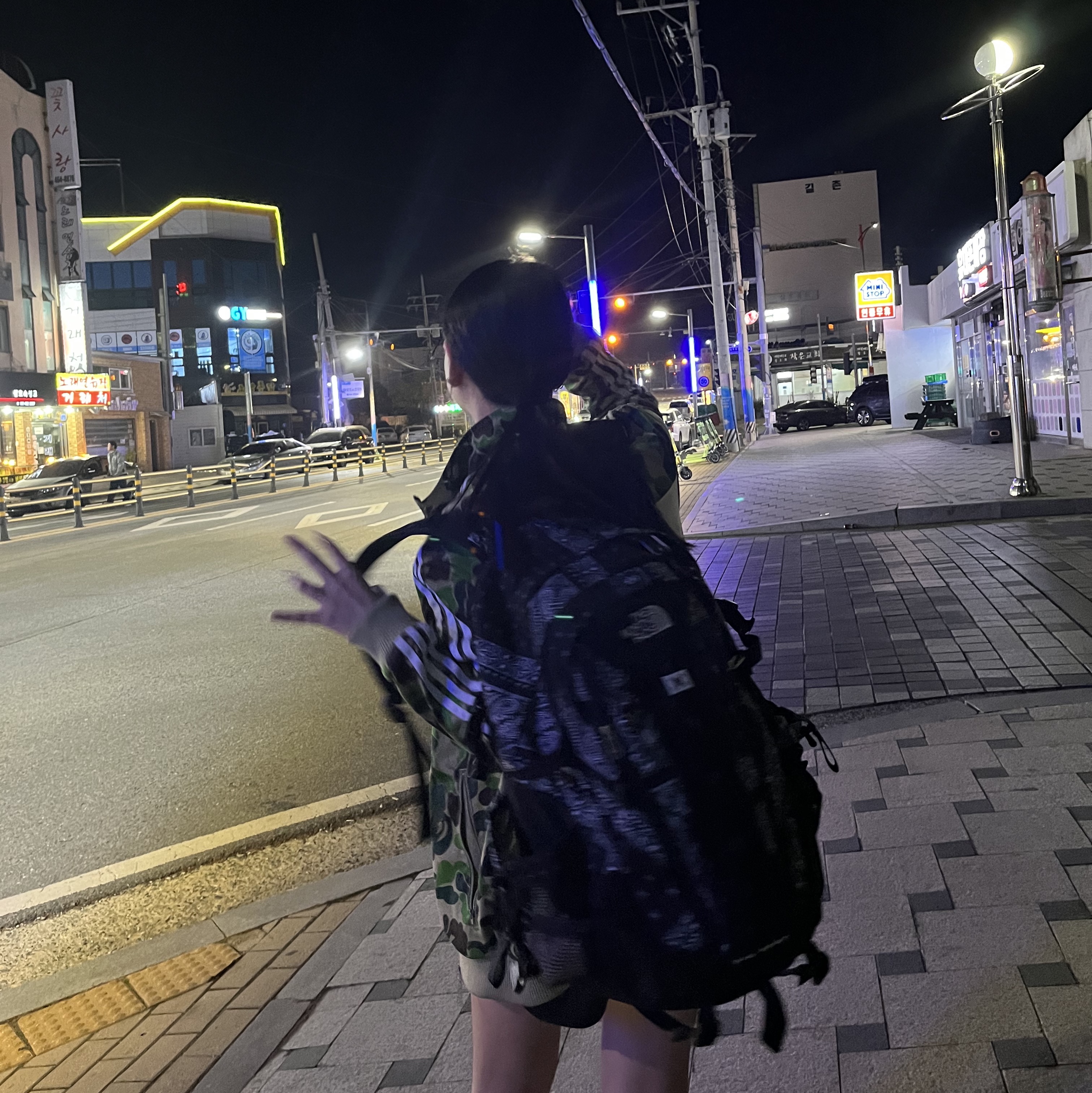 The North Face Big Shot Jet Black 착용 스타일 - 1