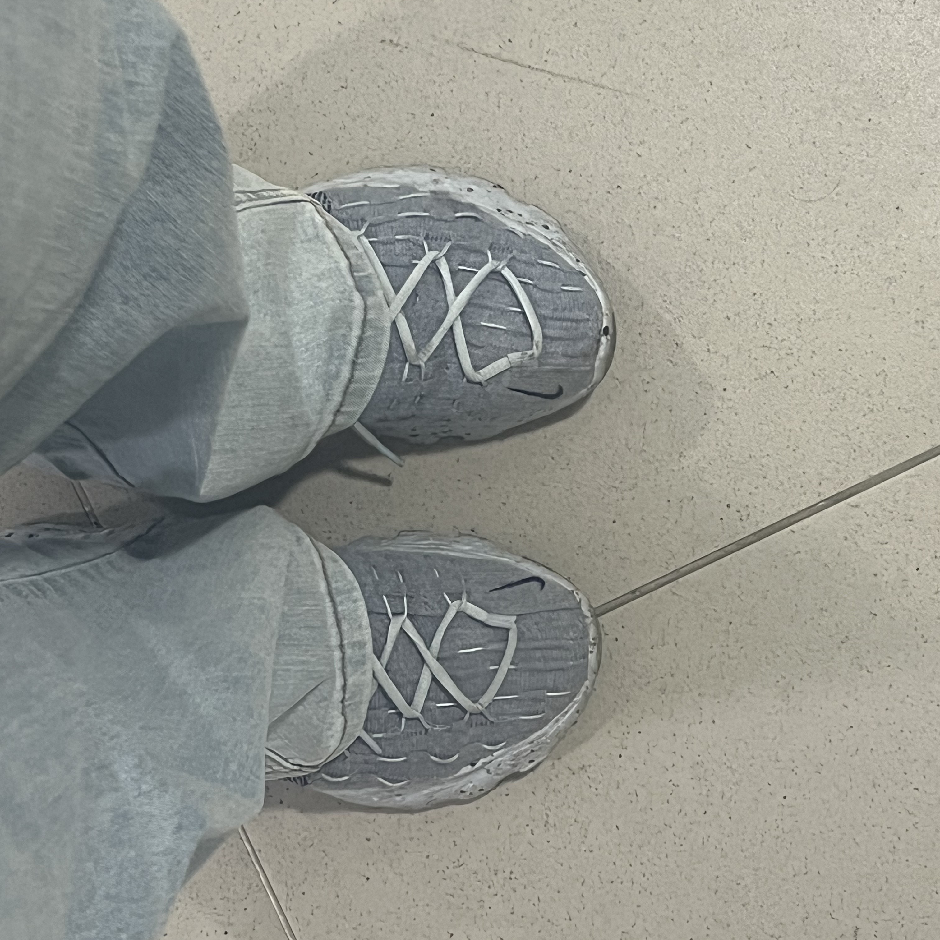 (W) Nike Space Hippie 04 Chambray Blue 착용 스타일