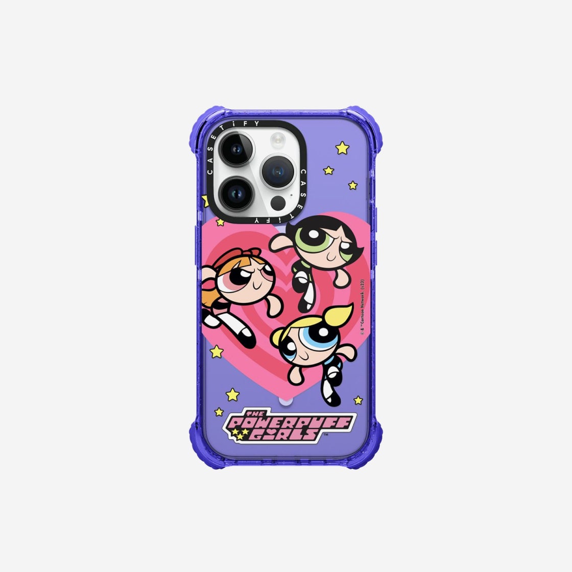 케이스티파이 x 파워퍼프걸 아이폰 하트 맥세이프 울트라 임팩트 케이스 반투명 페리 퍼플 Casetify KREAM