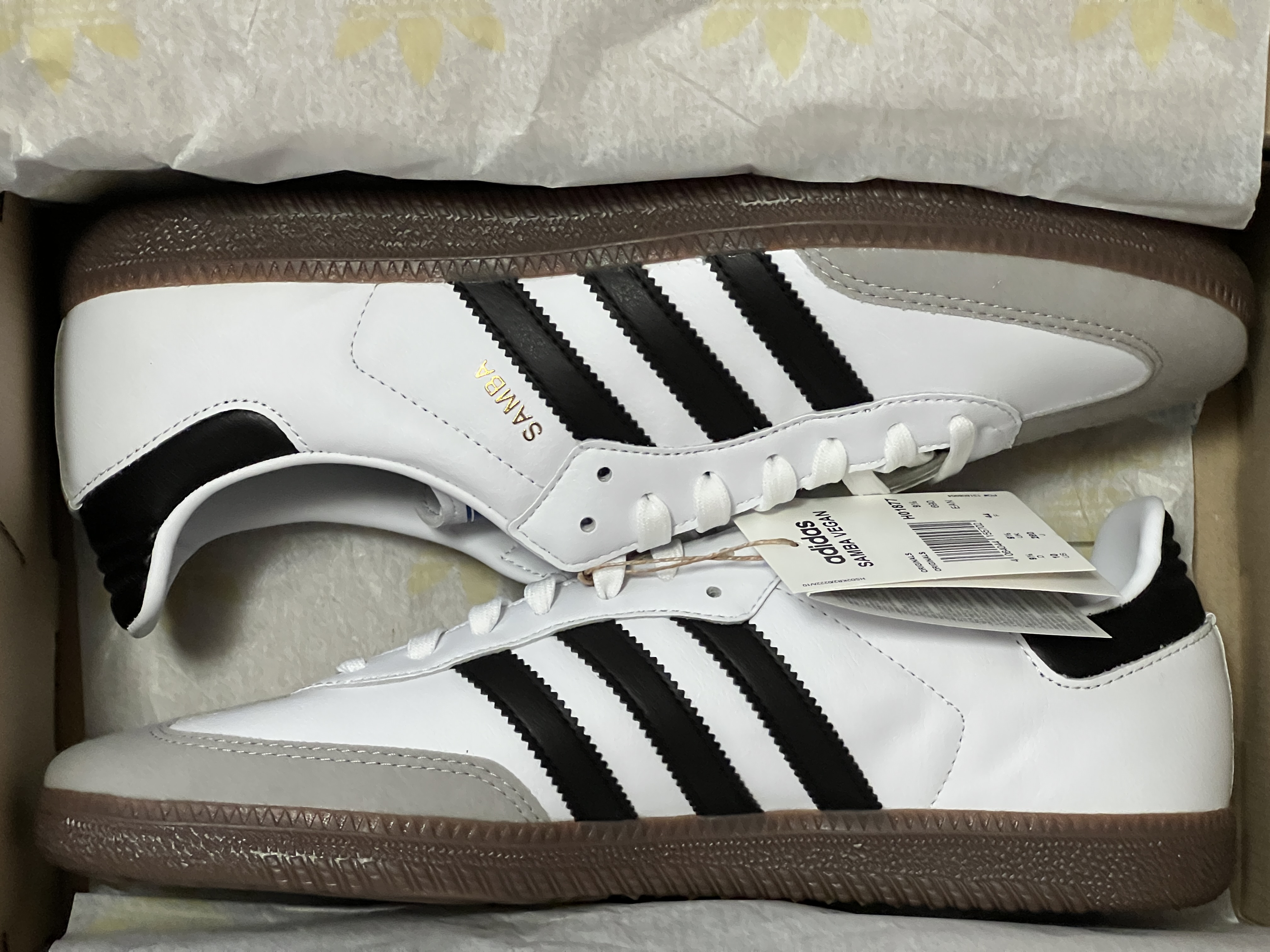 Adidas Samba Vegan White Black 착용 스타일