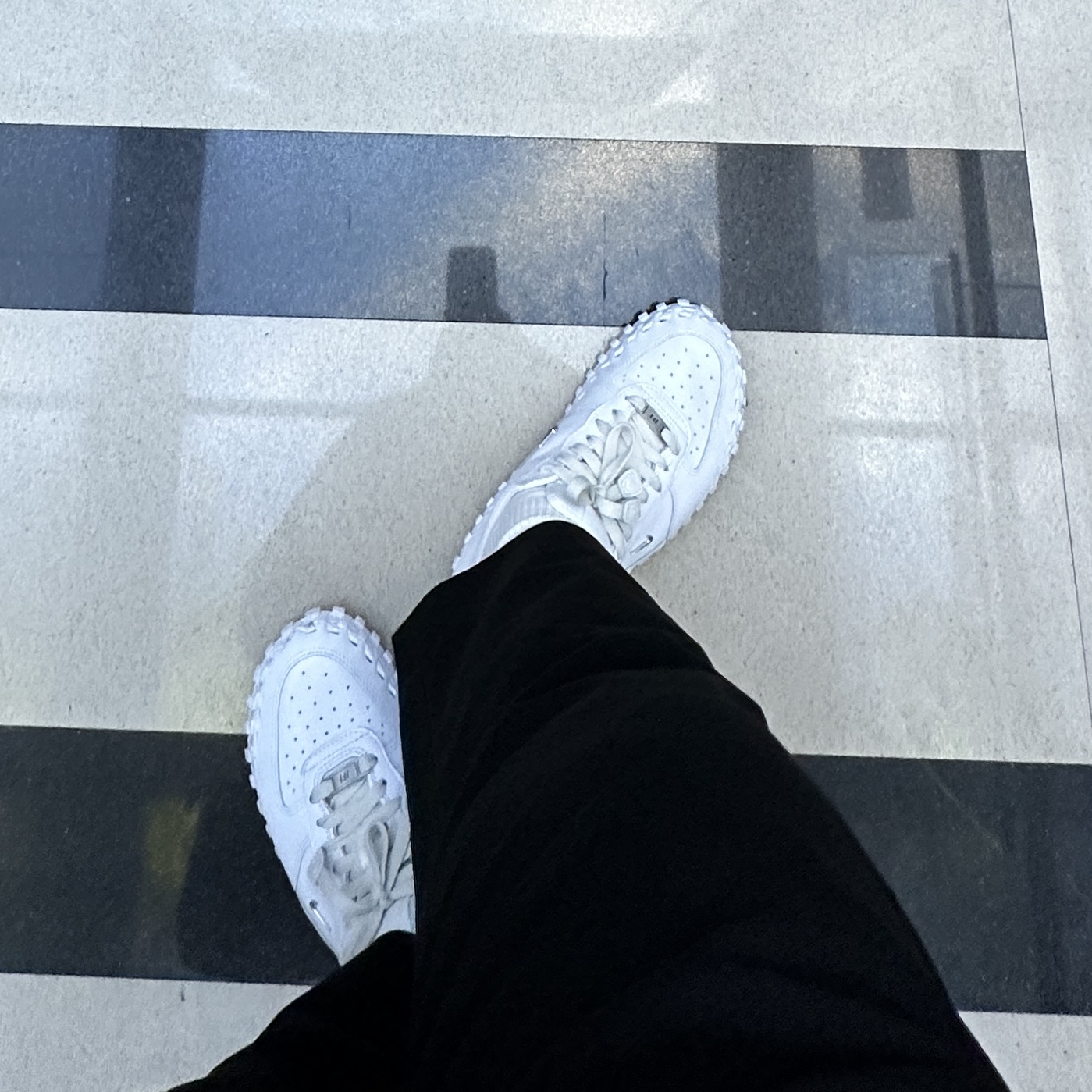 Nike x Jacquemus J Force 1 Low LX SP White 착용 스타일