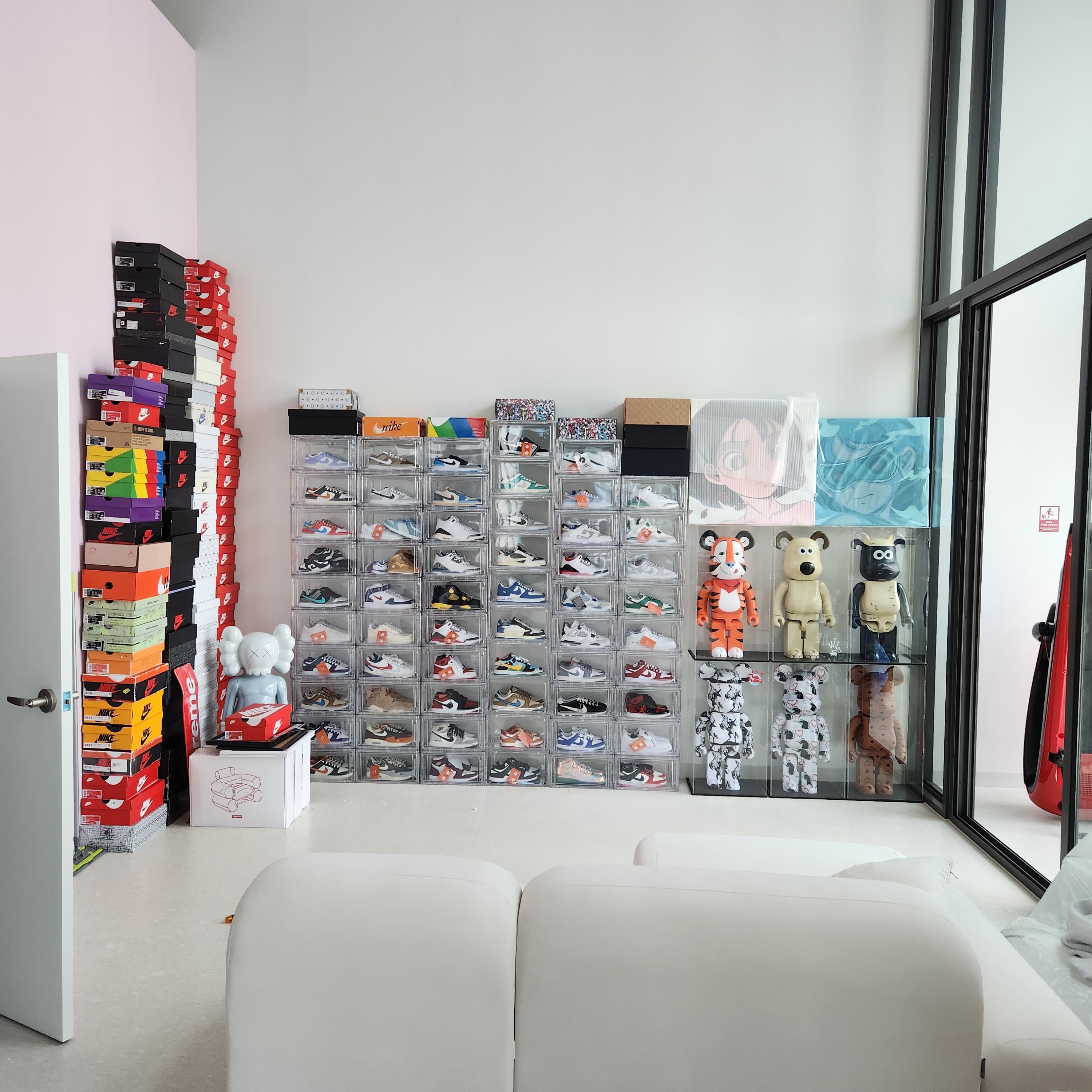 Nike x Peaceminusone Air Force 1 Low Para-Noise - Korea Exclusive, Louis Vuitton x Nike Air Force 1 Low by Virgil Abloh White Team Royal 착용 스타일