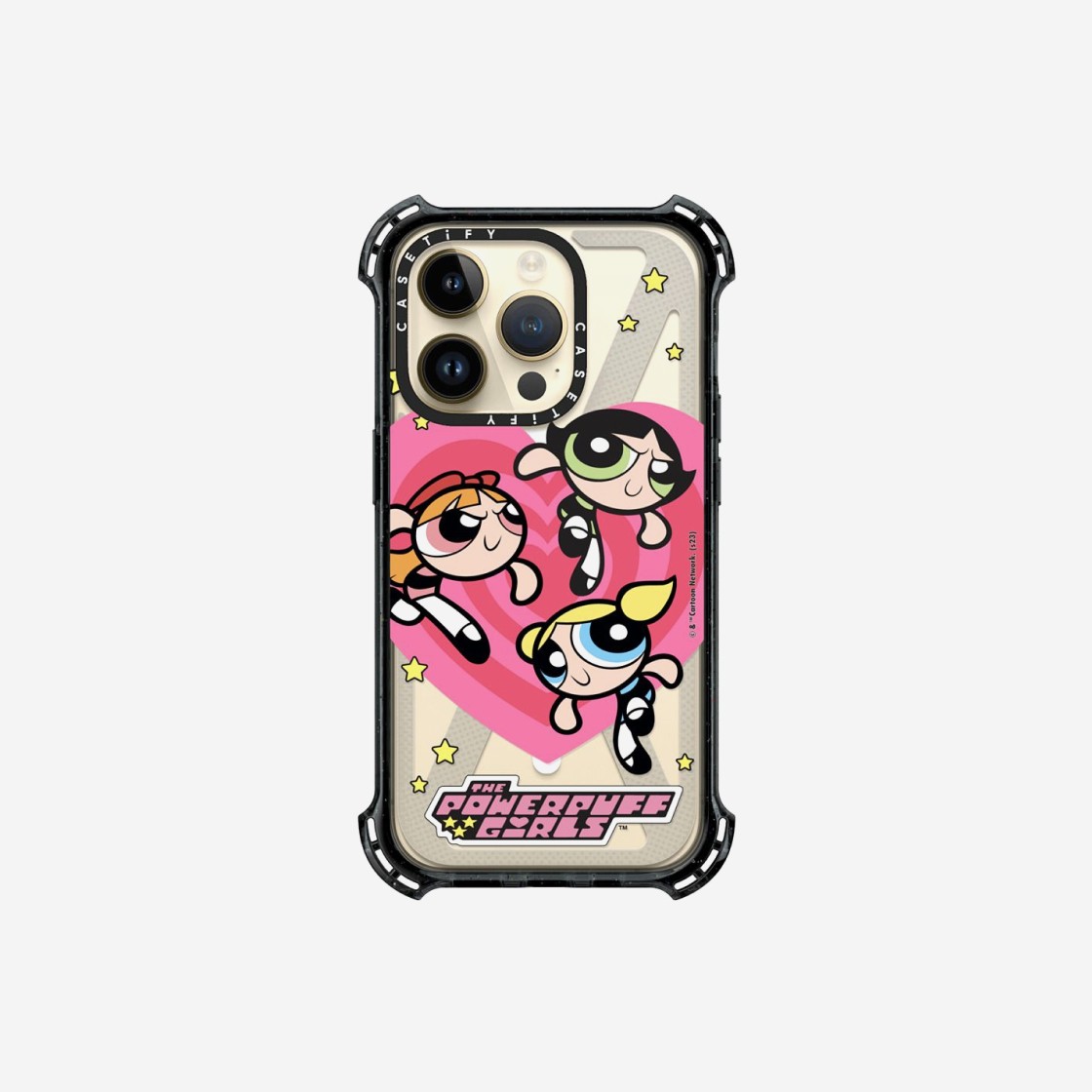 Casetify x The Powerpuff Girls iPhone Heart Bounce Case Clear Black 상세 이미지 4