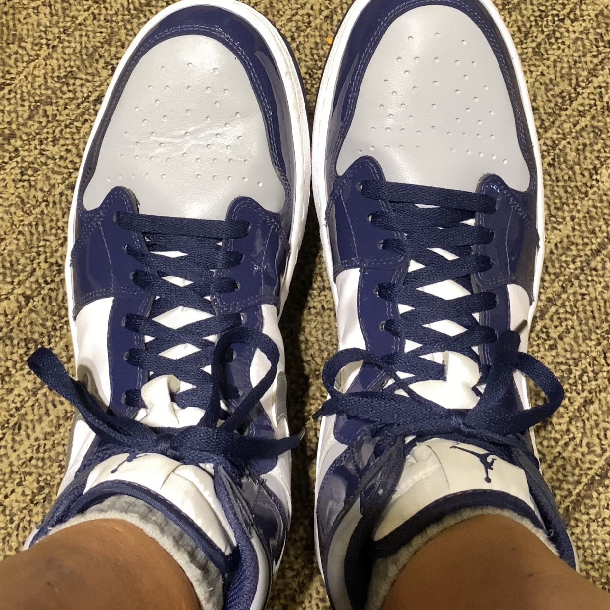 Jordan 1 High Golf Midnight Navy 착용 스타일 - 1