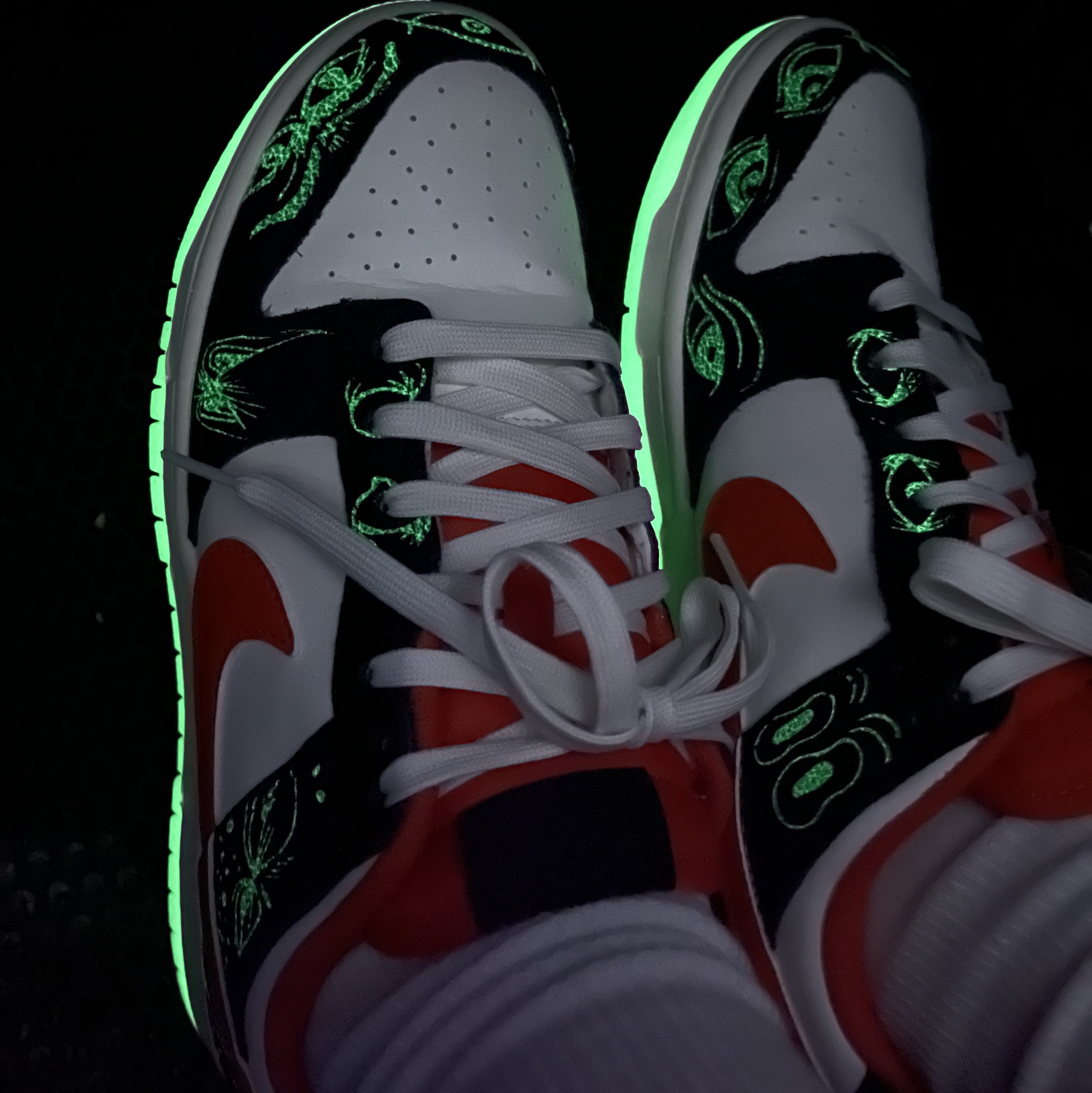 Nike Dunk Low Retro PRM Halloween 착용 스타일 - 3