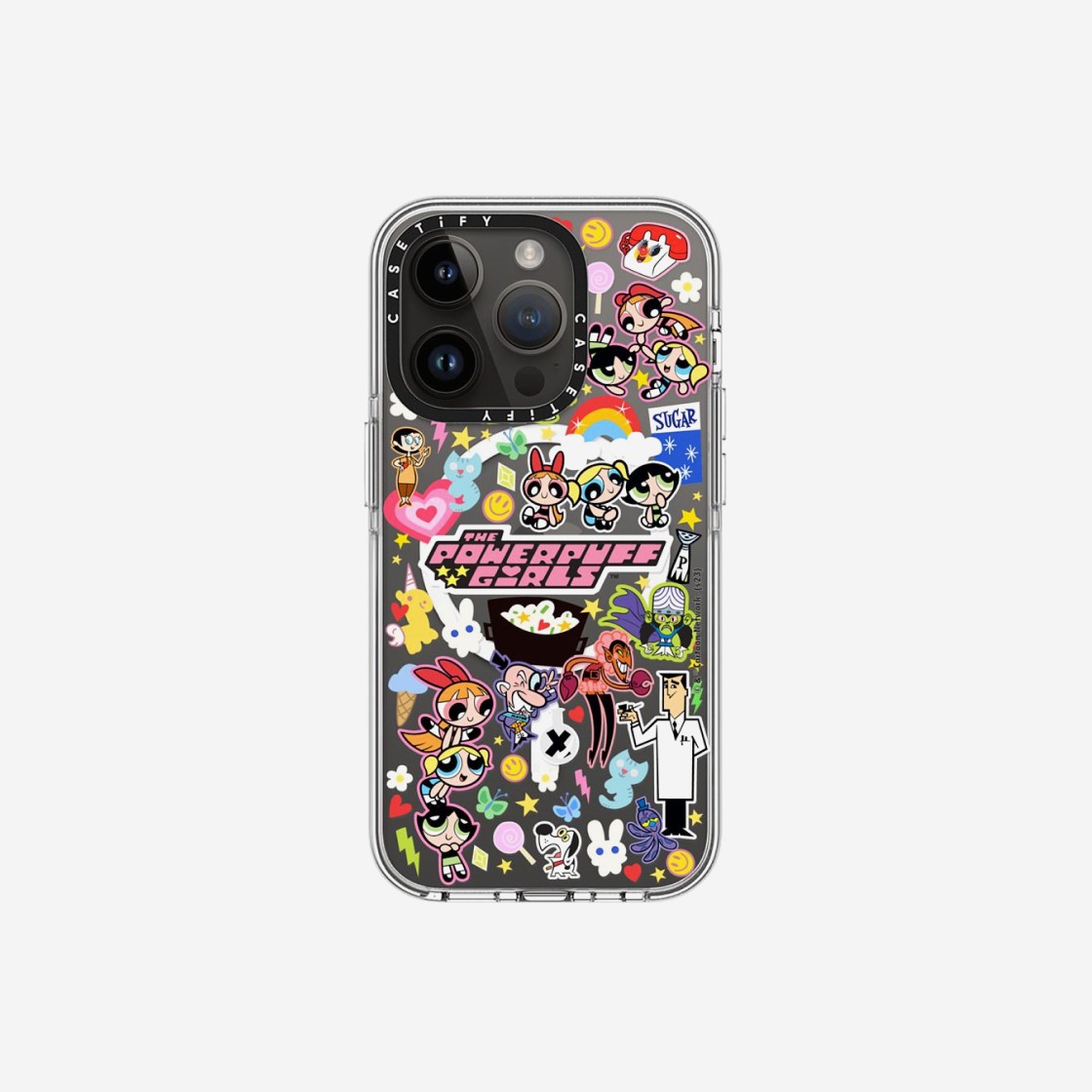 Casetify x The Powerpuff Girls iPhone Stickermania Clear Case Clear 상세 이미지 3