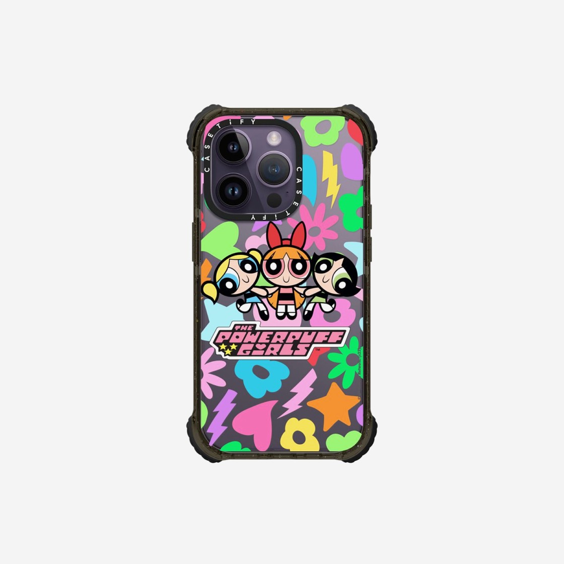 Casetify x The Powerpuff Girls iPhone Icons Ultra Impact Bumper Case Clear Black 상세 이미지 2