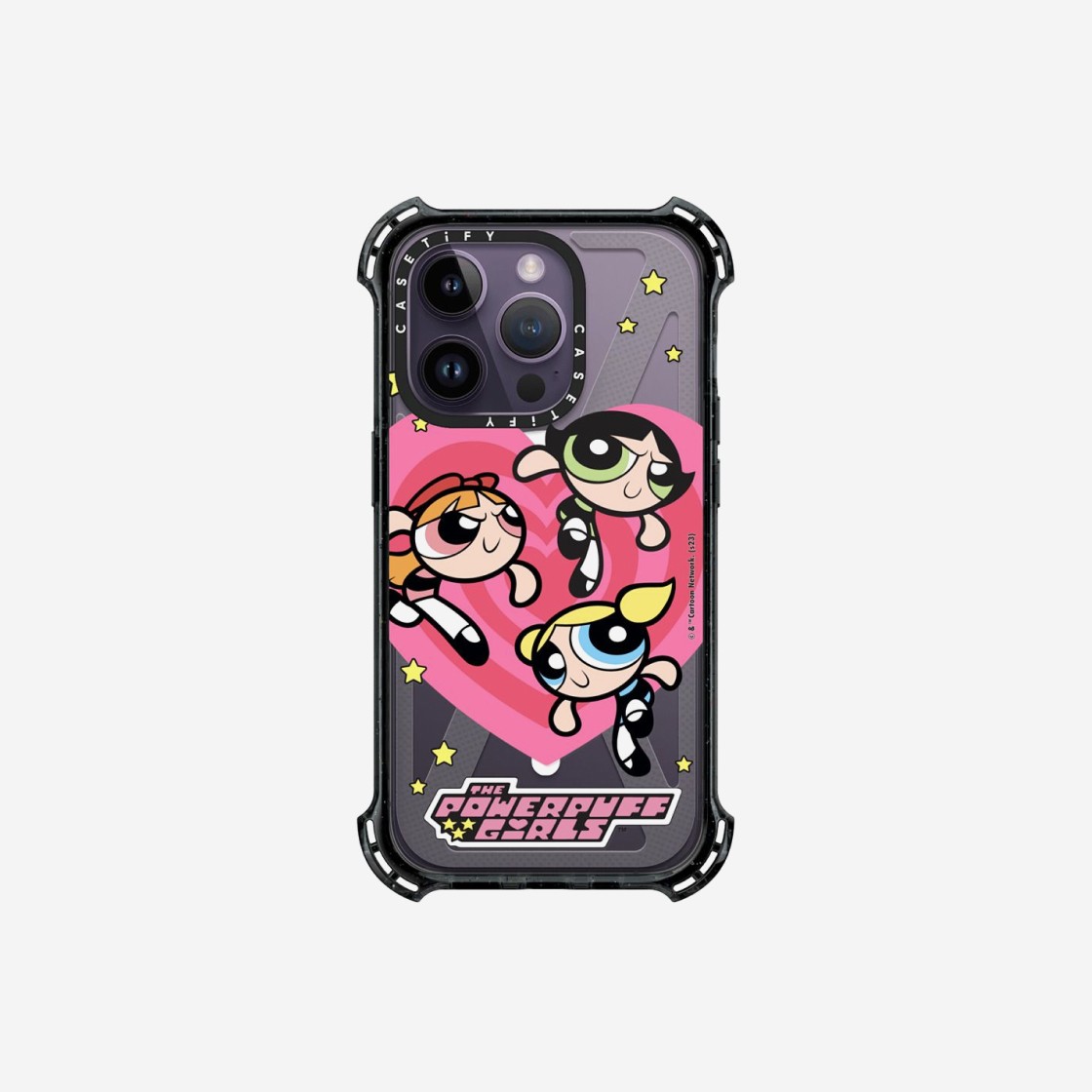 Casetify x The Powerpuff Girls iPhone Heart Bounce Case Clear Black 상세 이미지 2