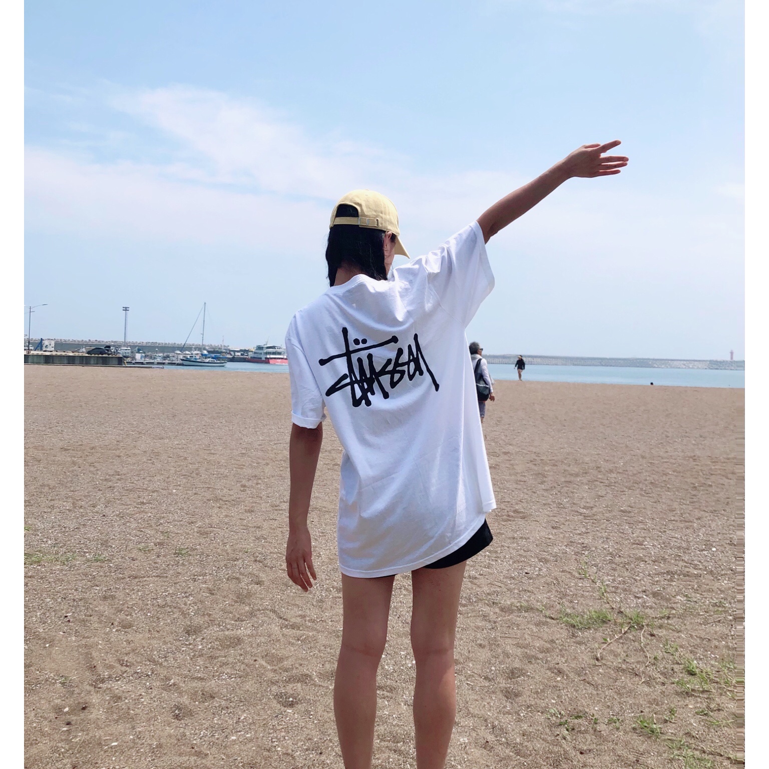 Stussy Basic Stussy T-Shirt White 2022 착용 스타일