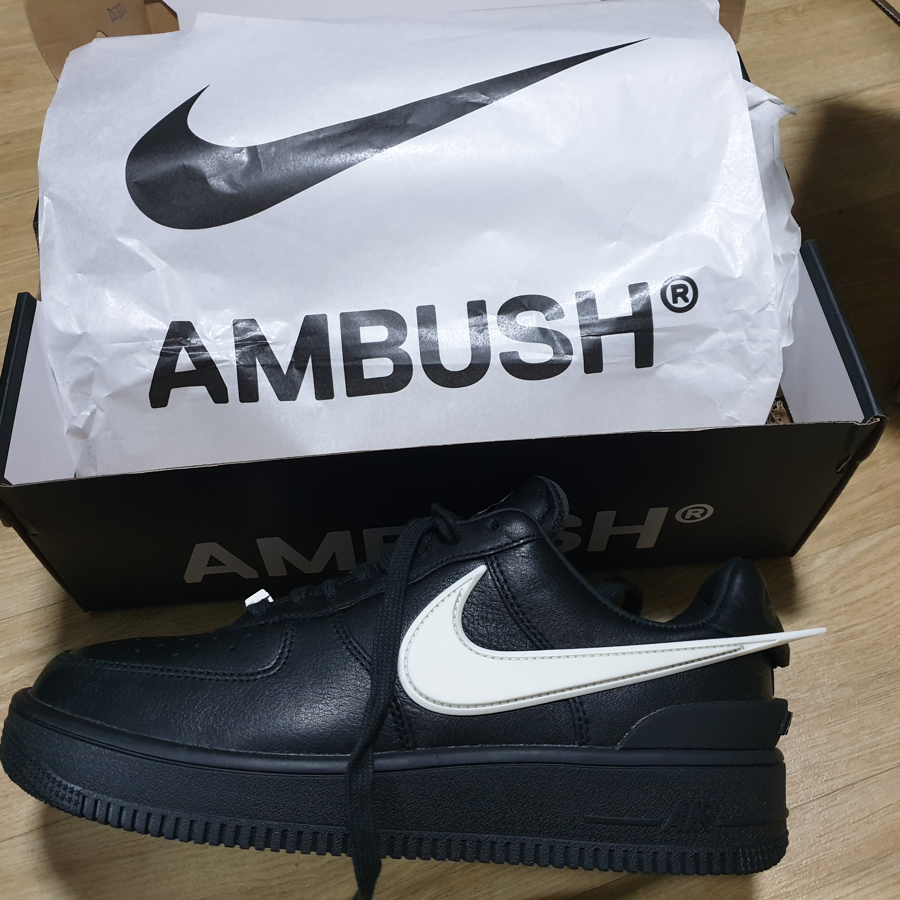 Nike x Ambush Air Force 1 Low SP Black 착용 스타일 - 1