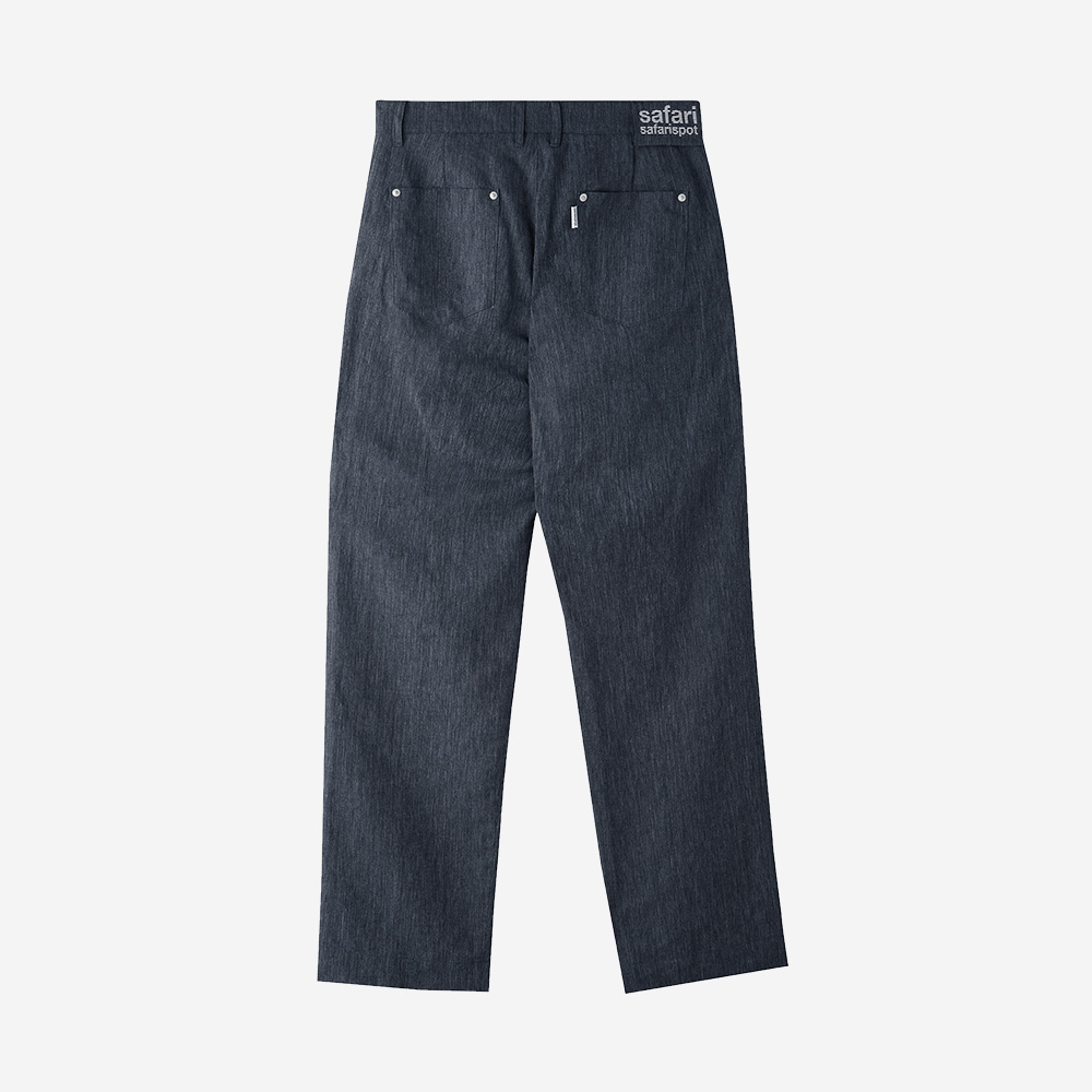 사파리스팟 티켓팅 린넨 데님 팬츠 인디고(Safarispot Ticketing Linen Denim Pants Indigo) - 2