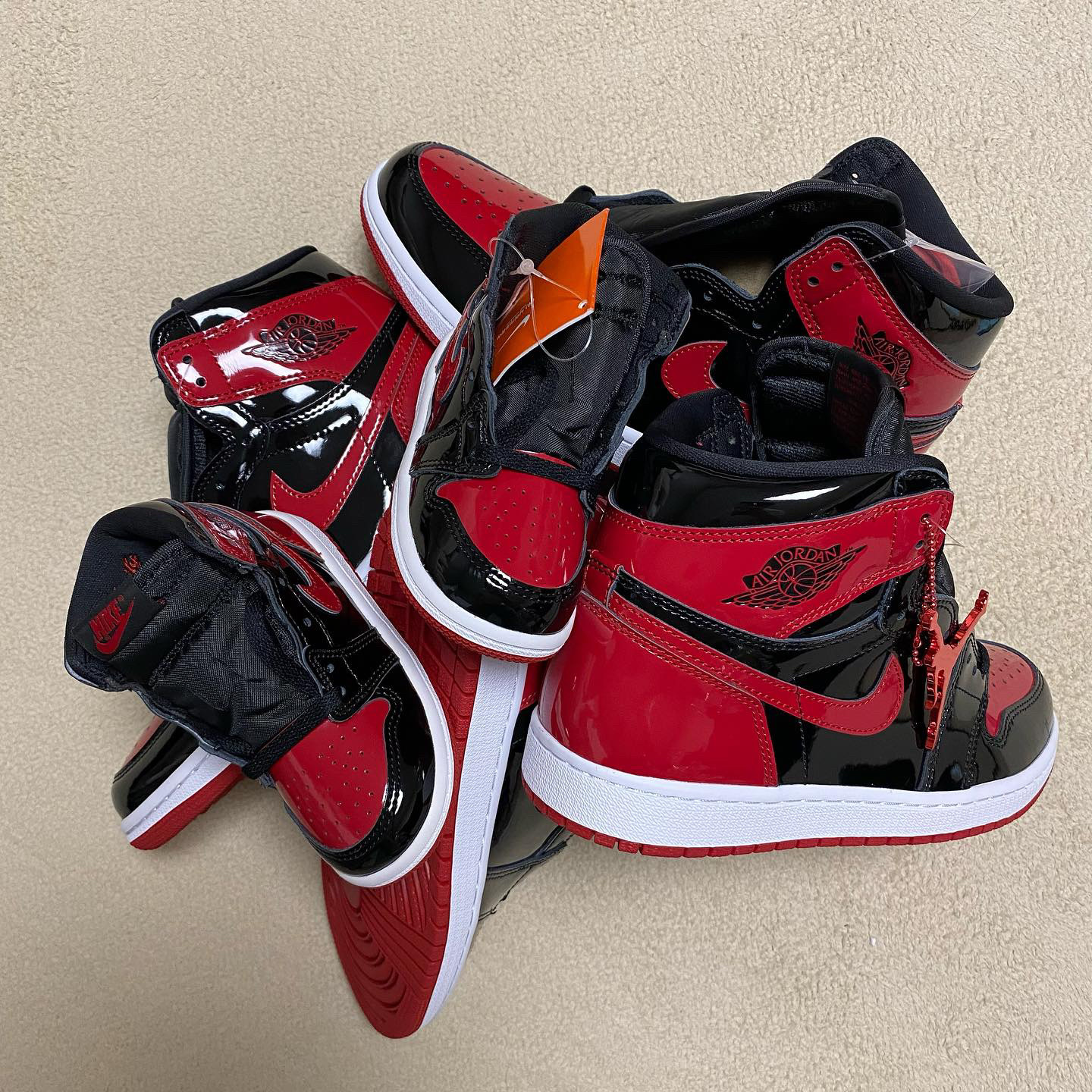Jordan 1 Retro High OG Patent Bred, (TD) Jordan 1 Retro High OG Patent Bred 착용 스타일