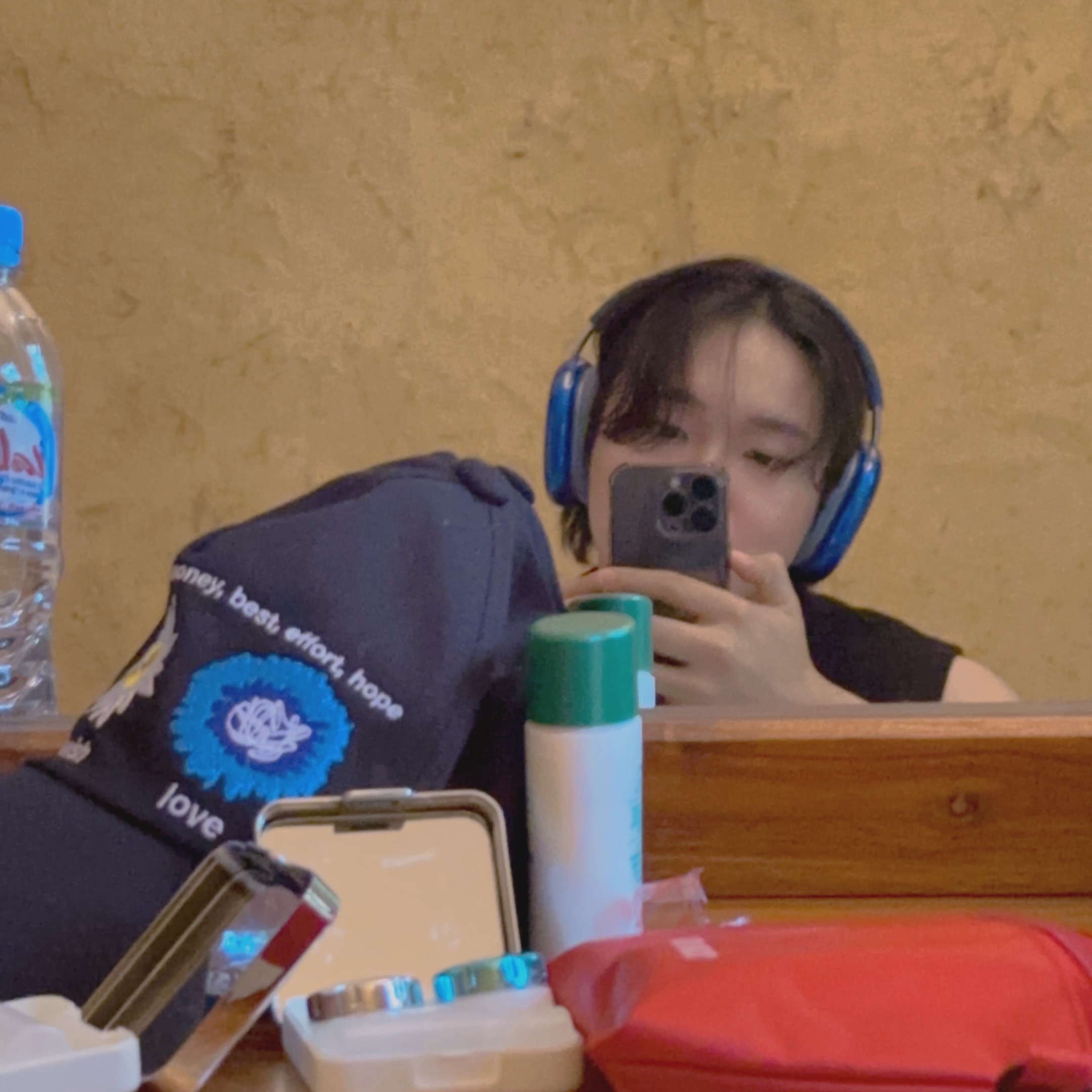 Apple AirPods Max Lightning Sky Blue (Korean Ver.), Ader Error Standic AirPods Max Case Z-Blue 착용 스타일