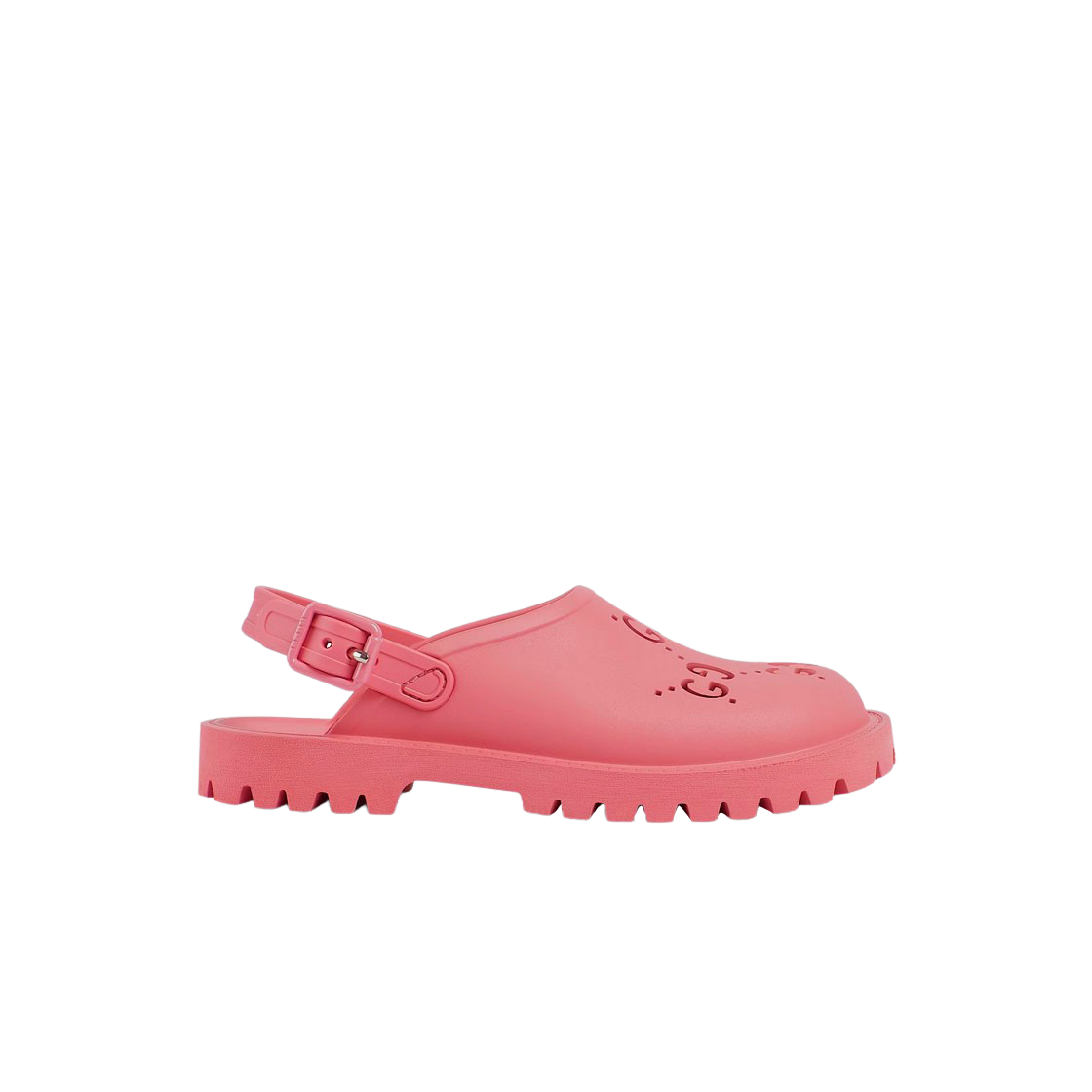 (Kids) Gucci Cut Out GG Rubber Sandal Pink 상세 이미지 1