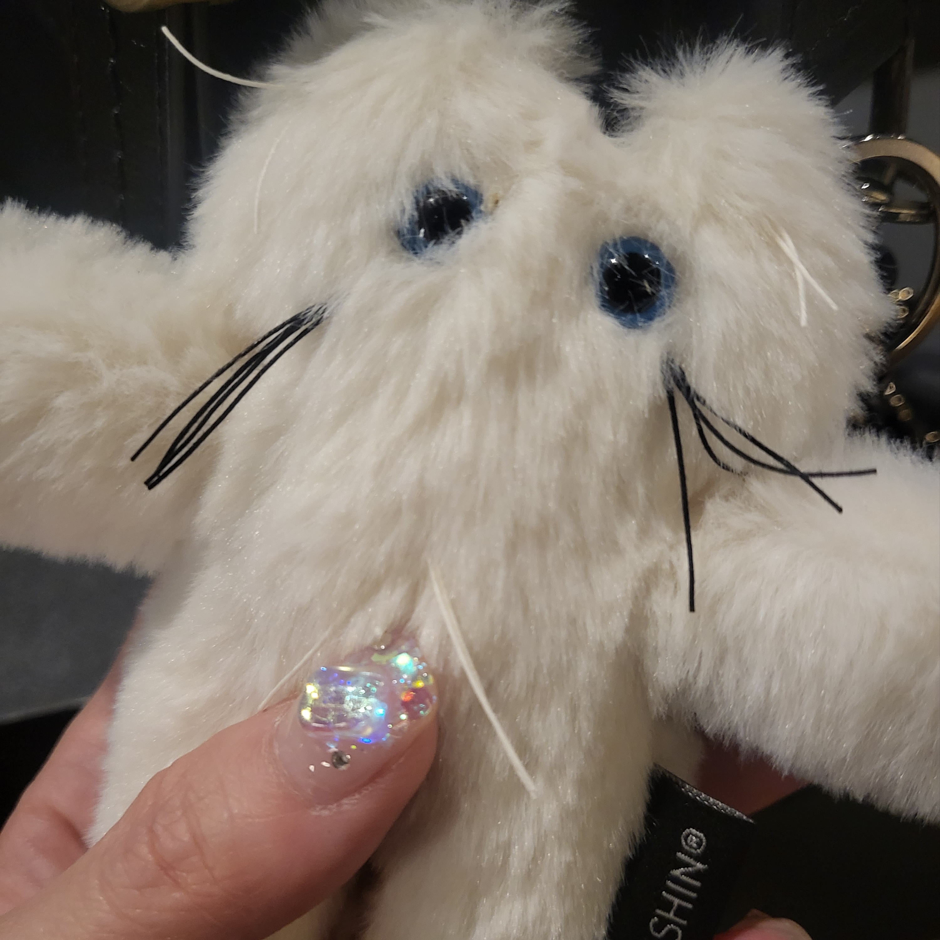Godashin Cats Keyring White 착용 스타일 - 2