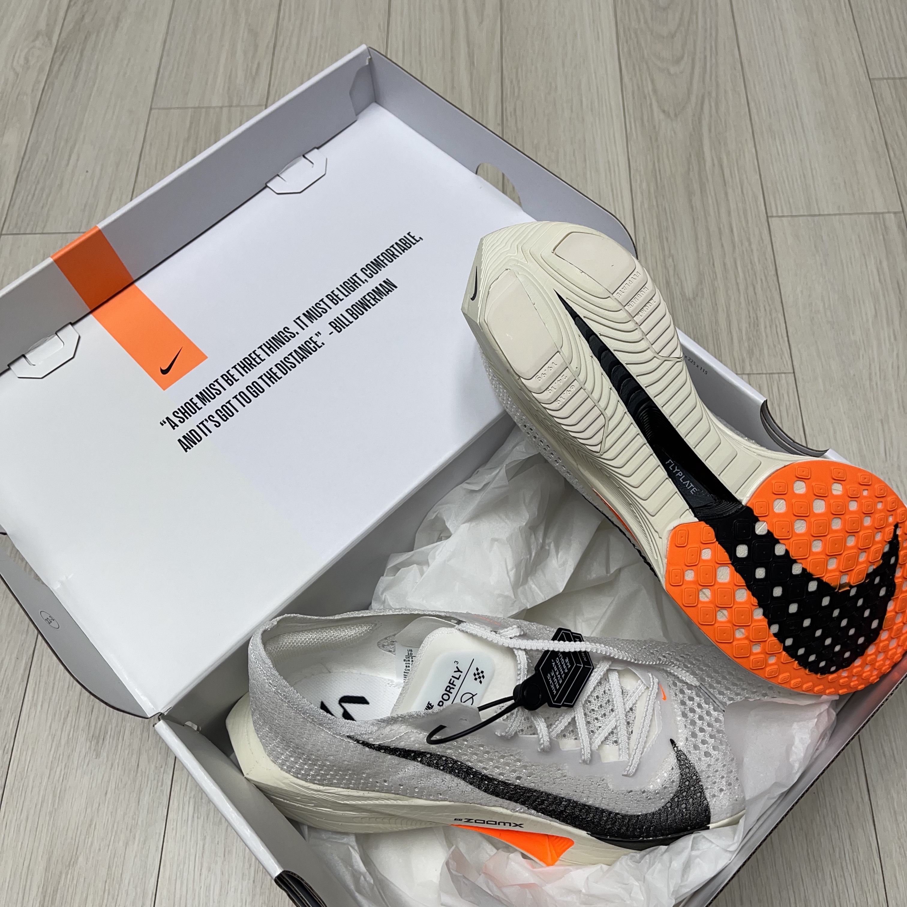 Nike ZoomX Vaporfly Next% 3 Prototype White 착용 스타일