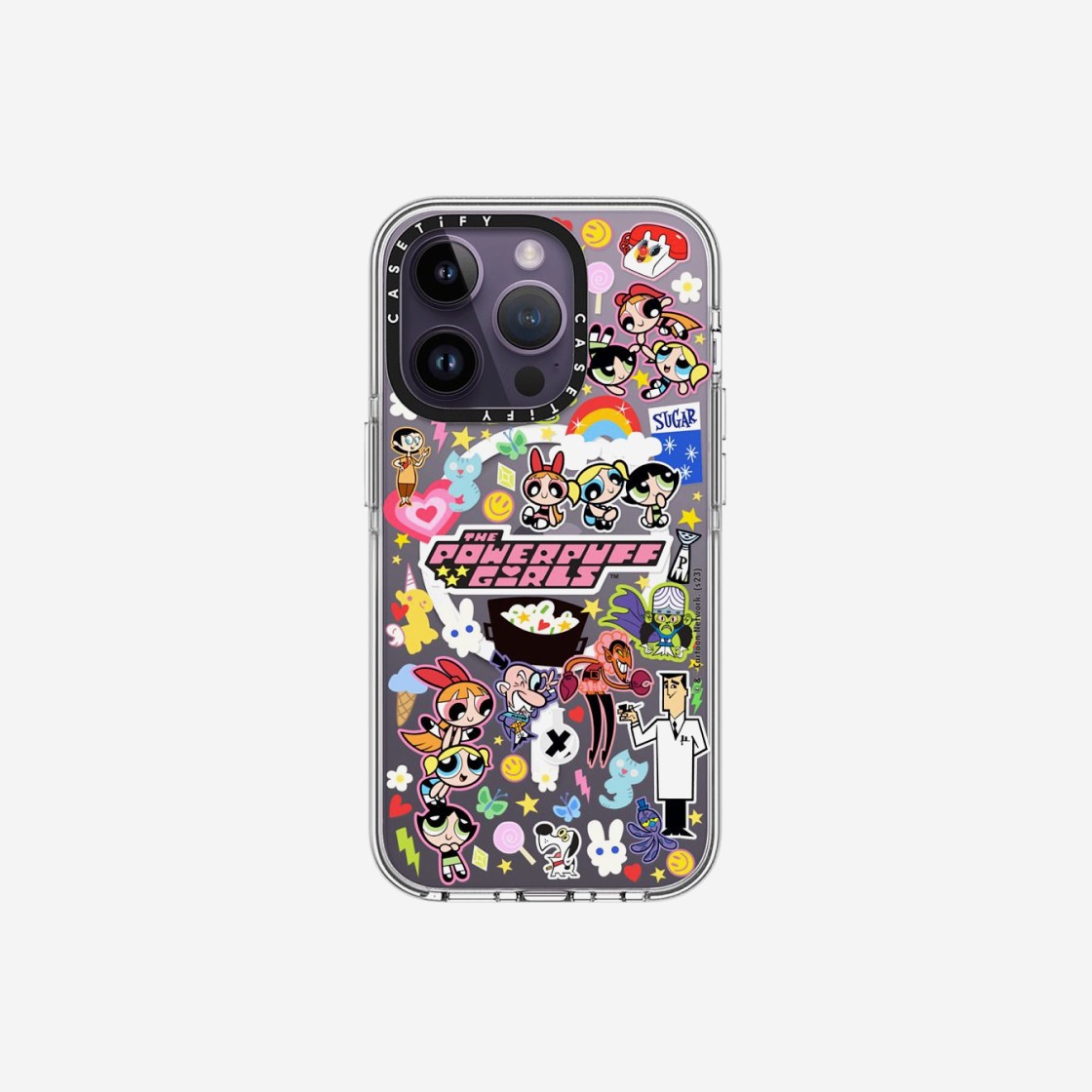 Casetify x The Powerpuff Girls iPhone Stickermania Clear Case Clear 상세 이미지 2