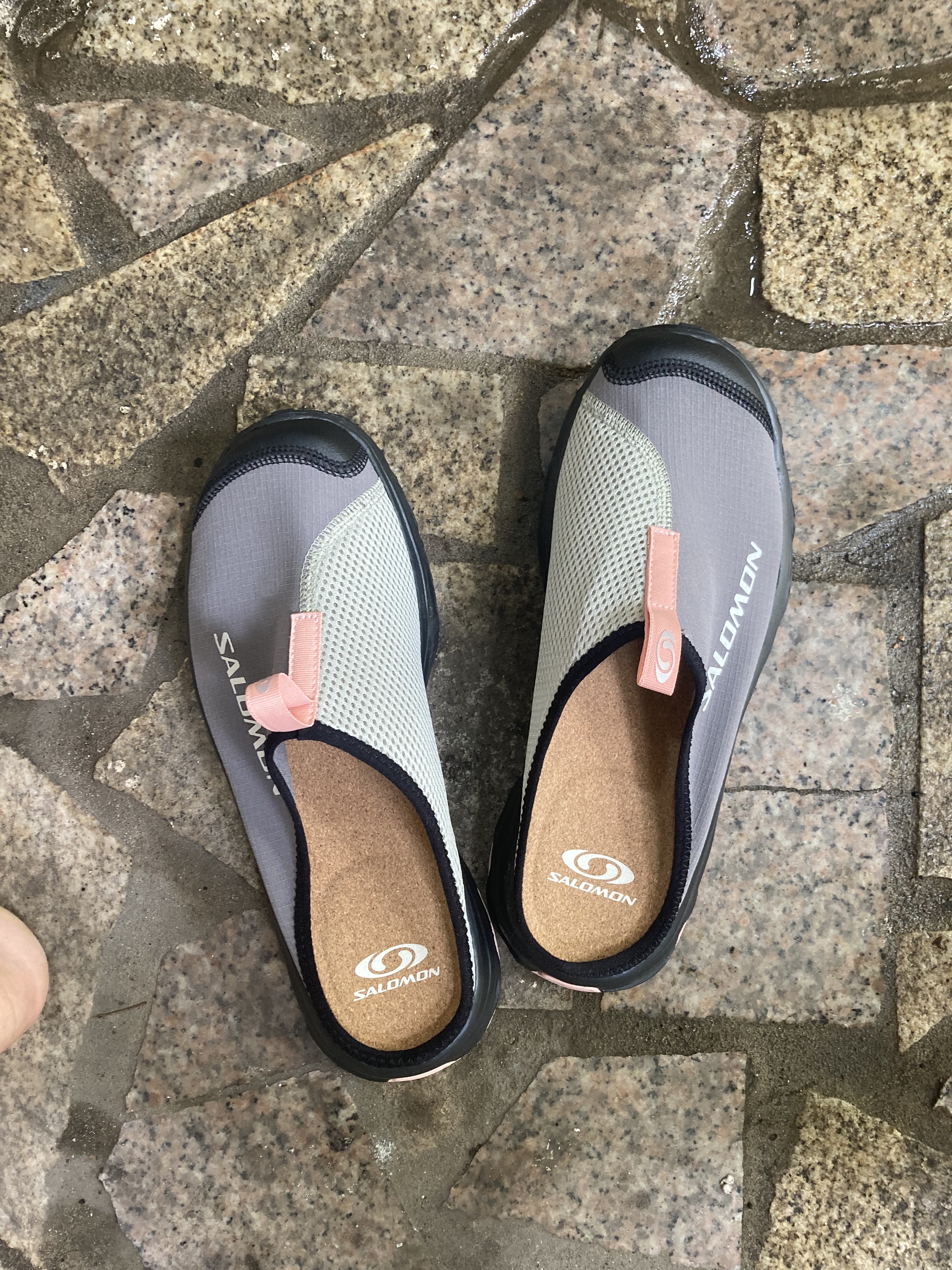 Salomon RX Slide 3.0 Pewter 착용 스타일 - 1