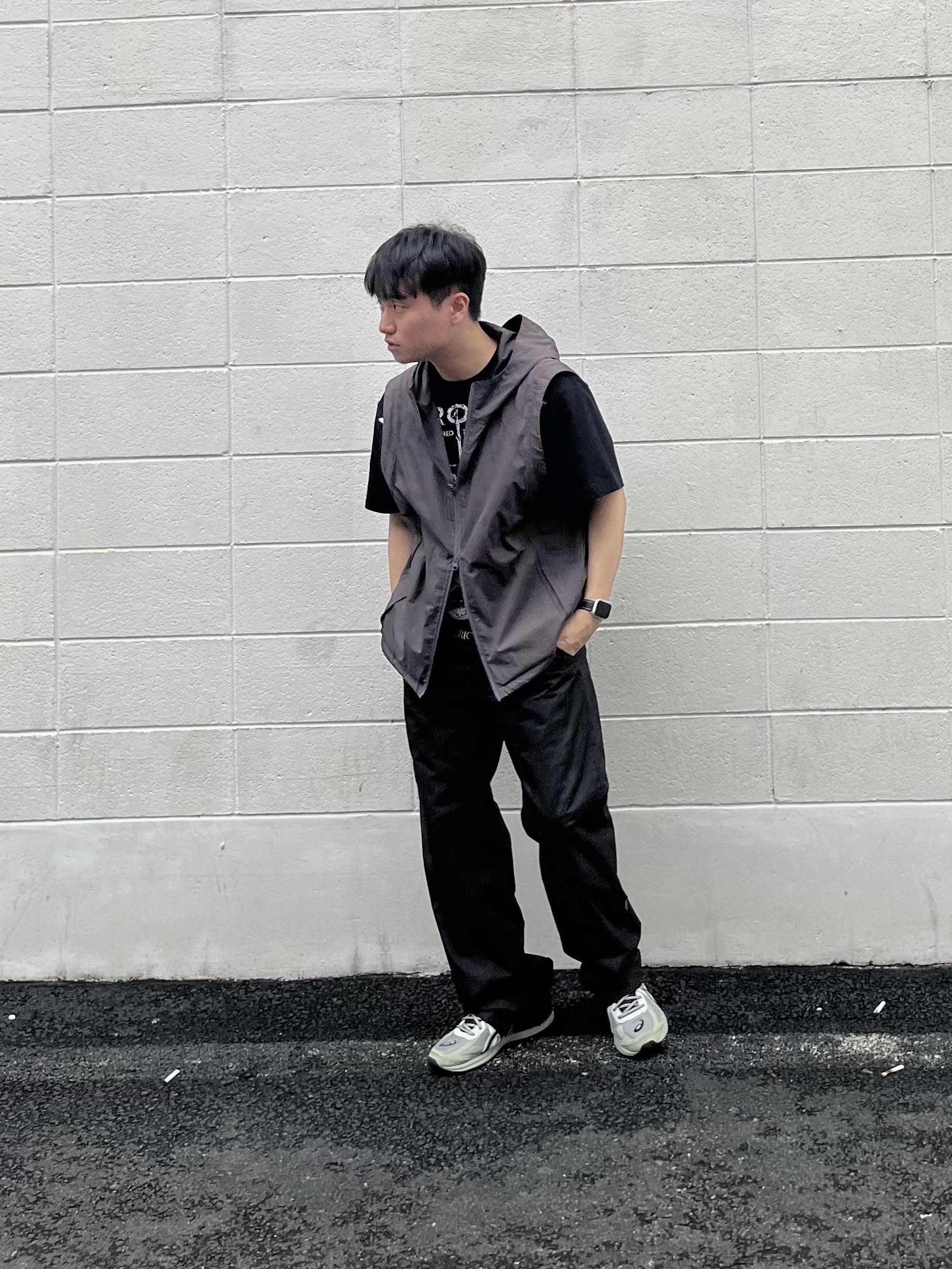 Asics Jog 100 S Sheet Rock - 2E Wide, Y/Project Paris Best T-Shirt Black - 23SS 착용 스타일