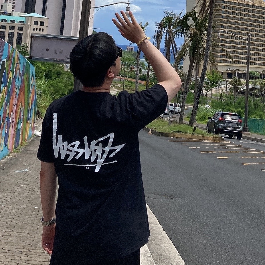 Stussy Flipped T-Shirt Black 착용 스타일