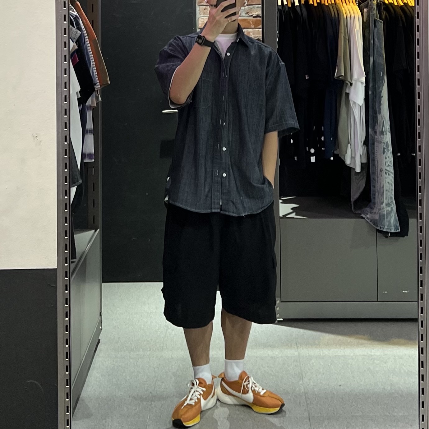 Nike Moon Racer Monarch, Gucci Ring with Double G Silver 착용 스타일