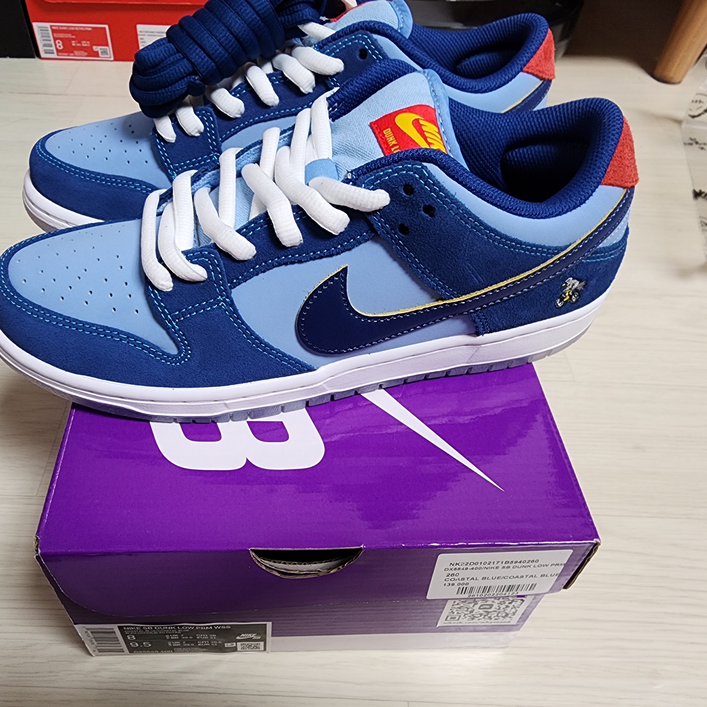 Nike x Why So Sad? SB Dunk Low Pro Coastal Blue 착용 스타일