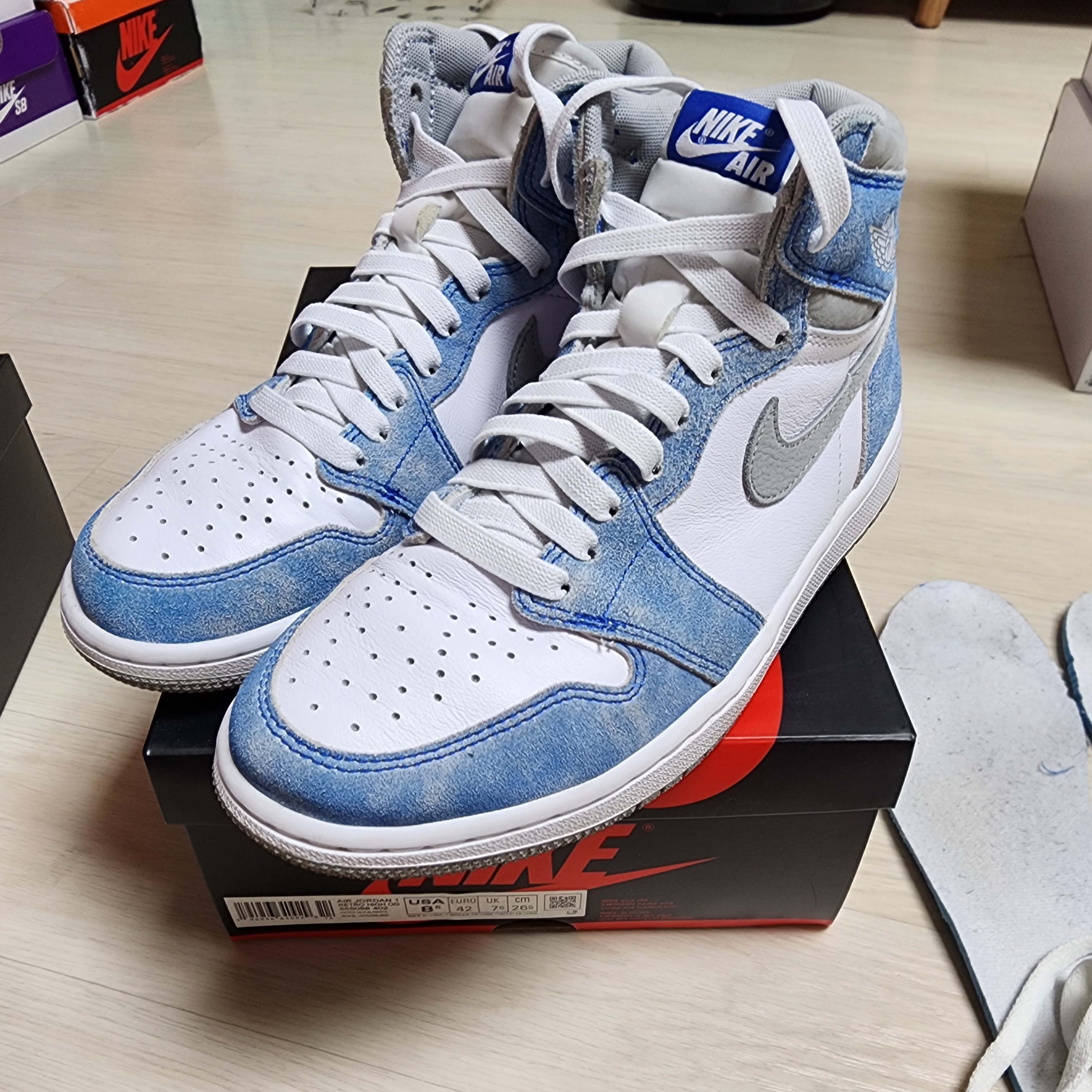 (GS) Jordan 1 Retro High OG Hyper Royal 착용 스타일