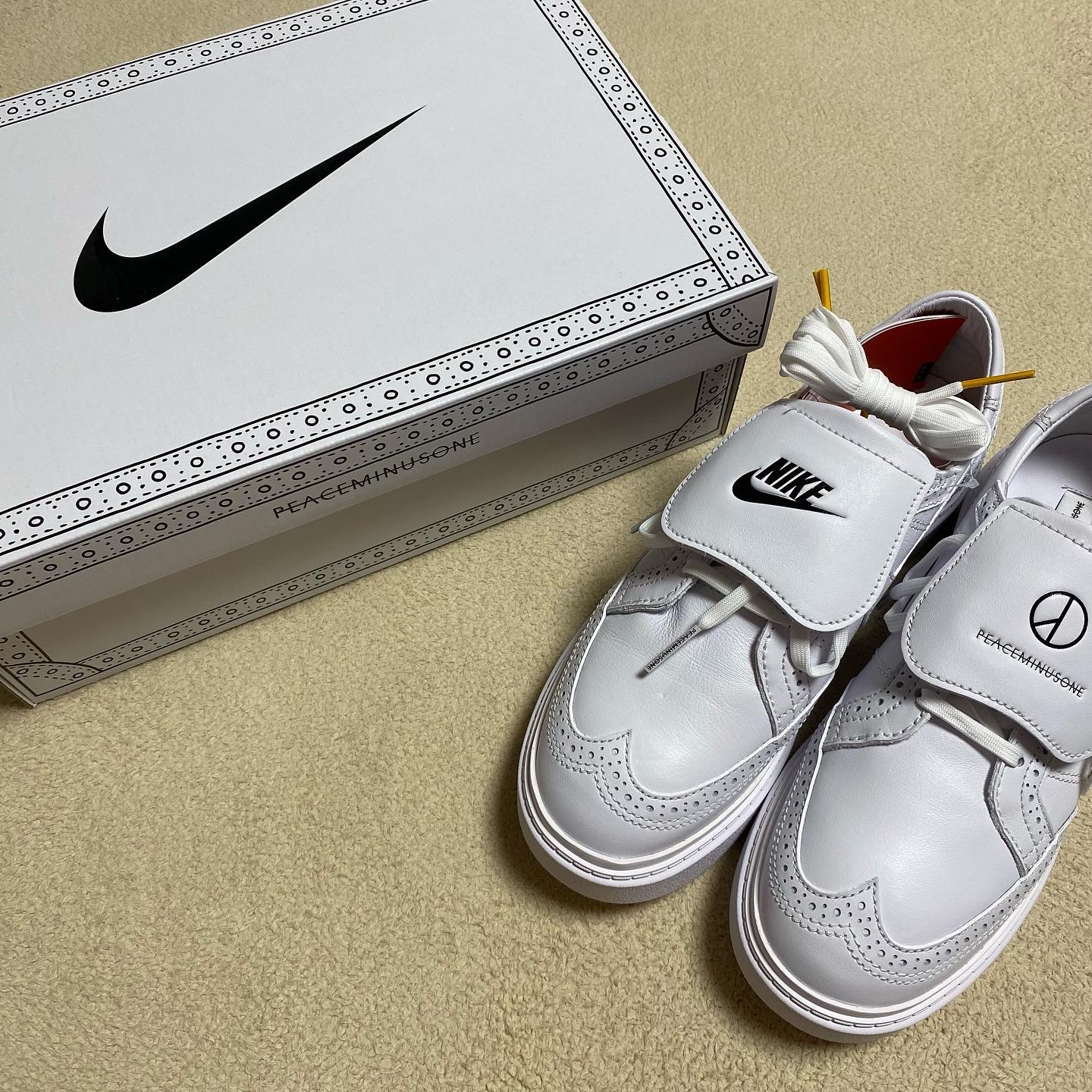 Nike x Peaceminusone Kwondo1 White 착용 스타일