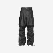 Farfromwhat Far Layered Work Pants Coated Black