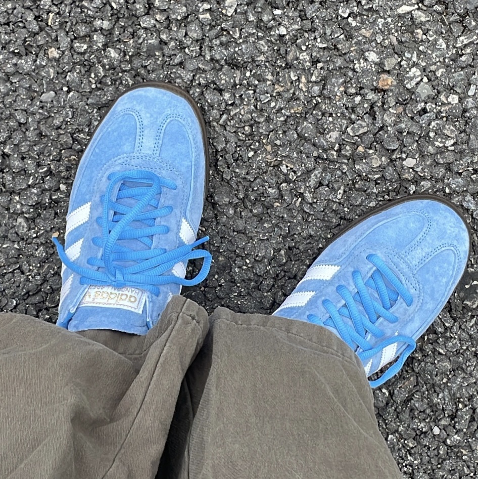 Adidas Spezial Handball Light Blue 착용 스타일 - 2