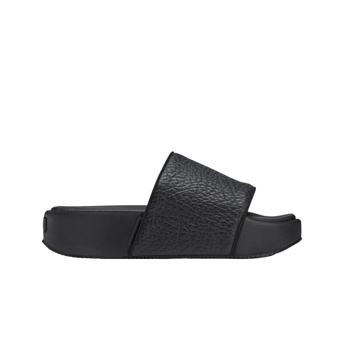 Y-3 슬라이드 텀블드 레더 블랙(Y-3 Slide Tumbled Leather Black)