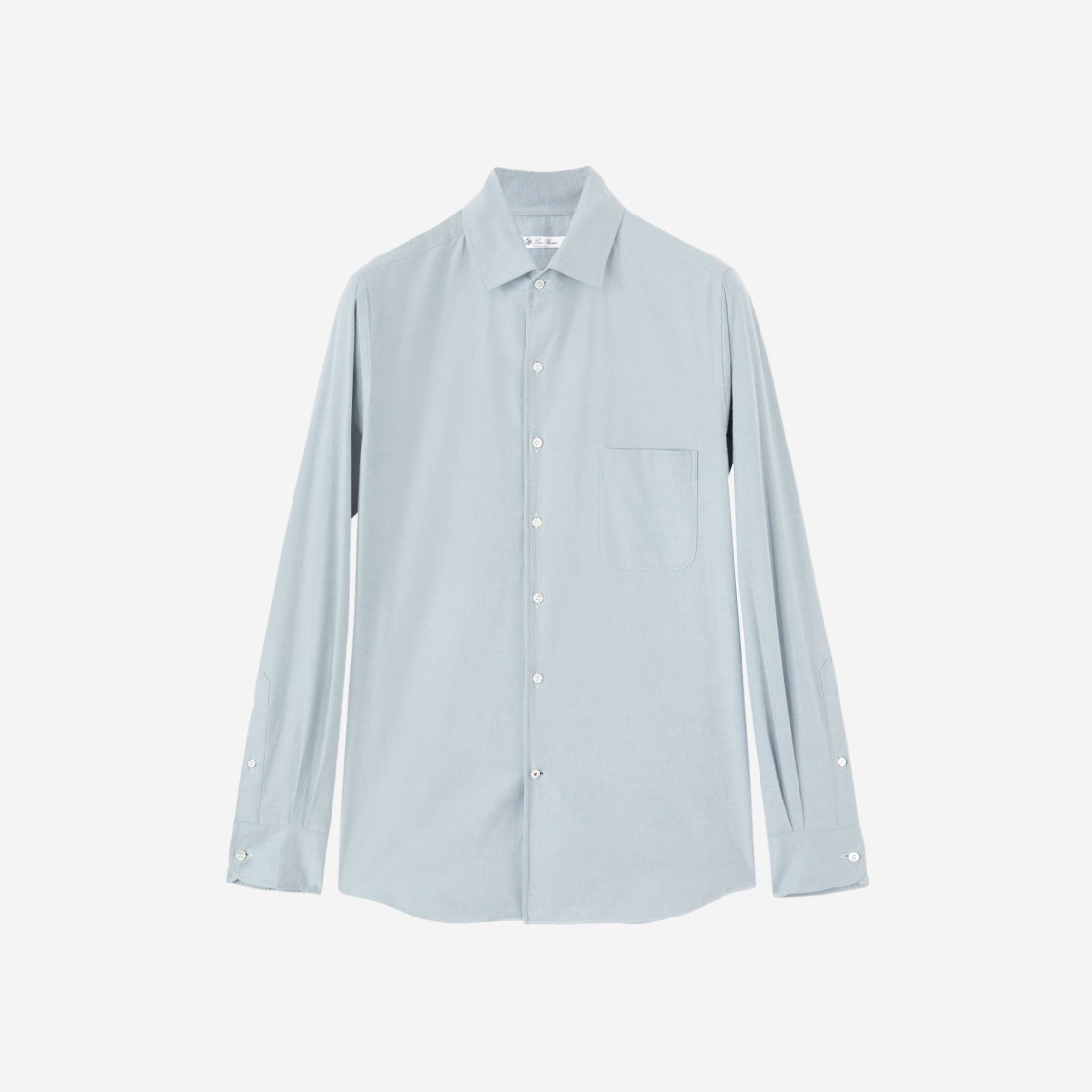 Loro Piana Cotton Andre Shirt Cottony Cloud Blue 상세 이미지 1