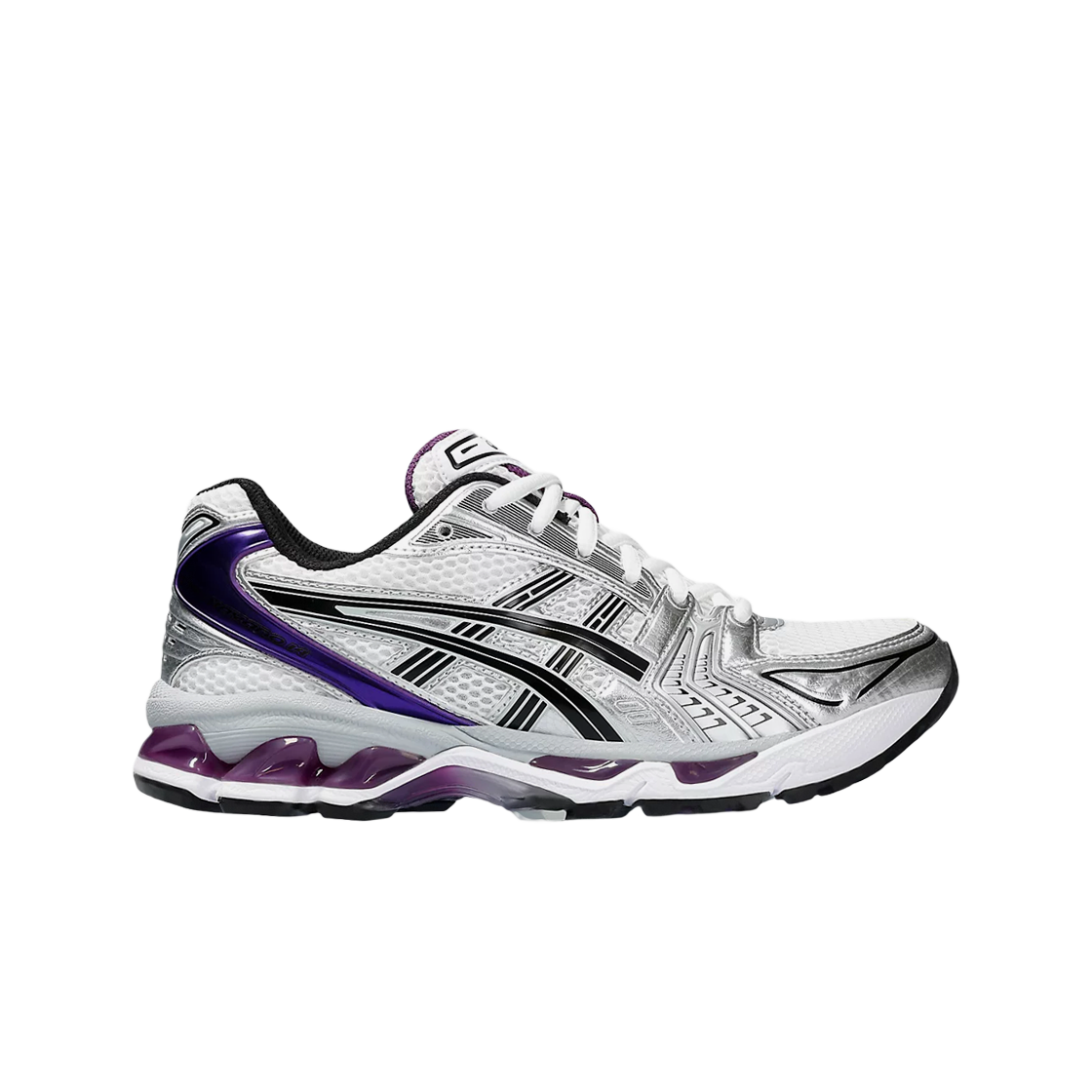 (W) 아식스 젤 카야노 14 화이트 다크 그레이프((W) Asics Gel-Kayano 14 White Dark Grape)