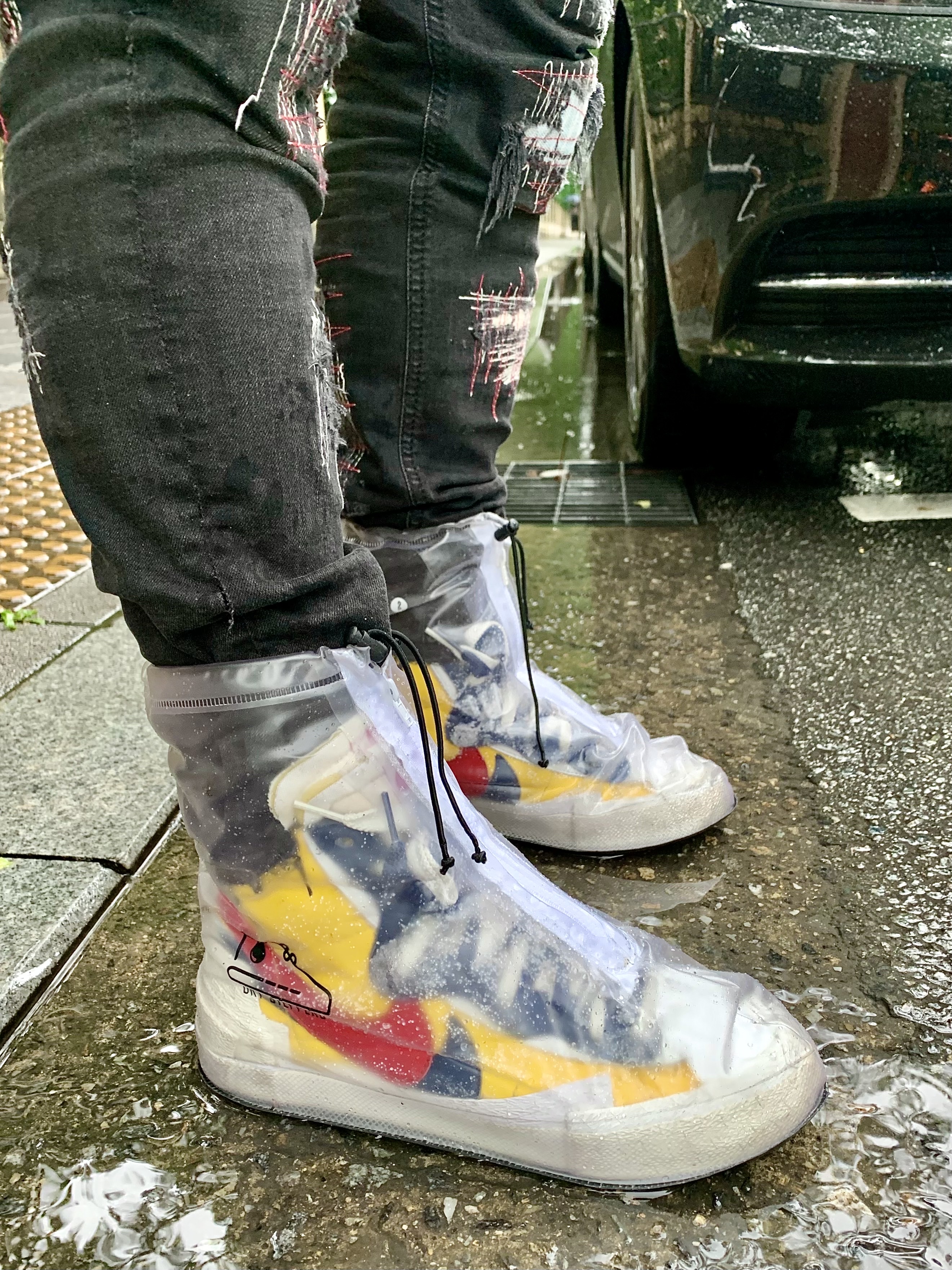 Nike x Sacai Blazer Mid Snow Beach 착용 스타일