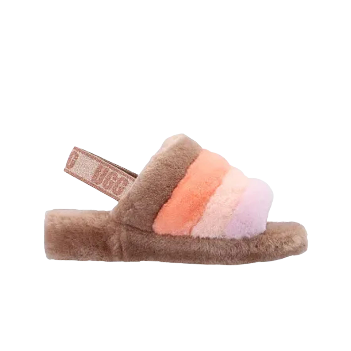 (W) 어그 플러프 예 슬라이드 비치우드 멀티((W) Ugg Fluff Yeah Slide Beachwood Multi)